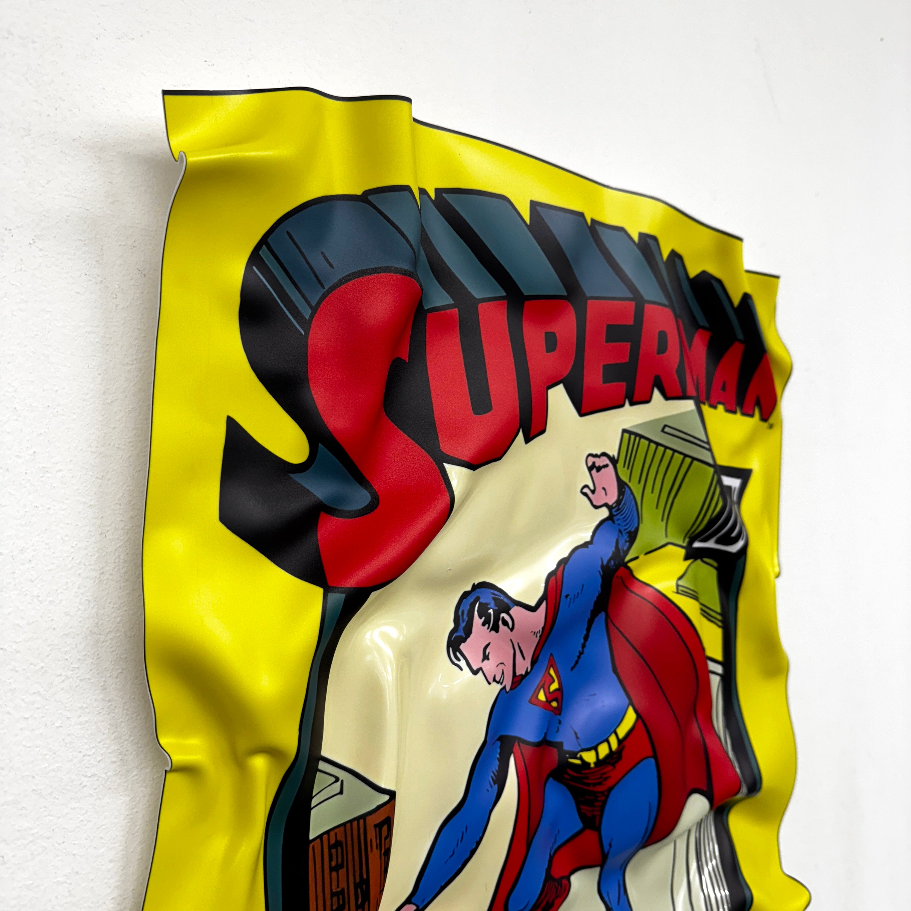 Tableau froissé - Superman "Vintage Comics"