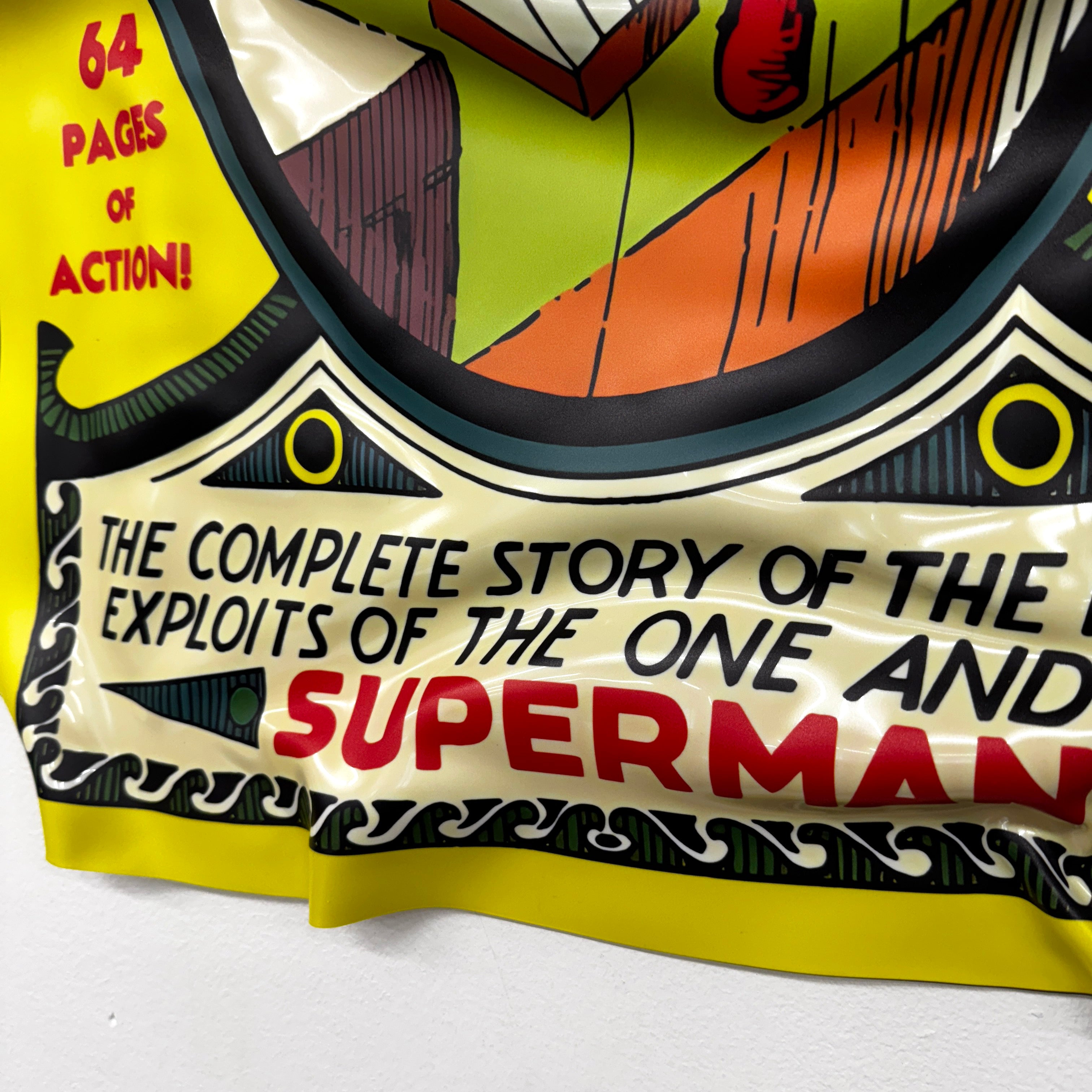 Tableau froissé - Superman "Vintage Comics"
