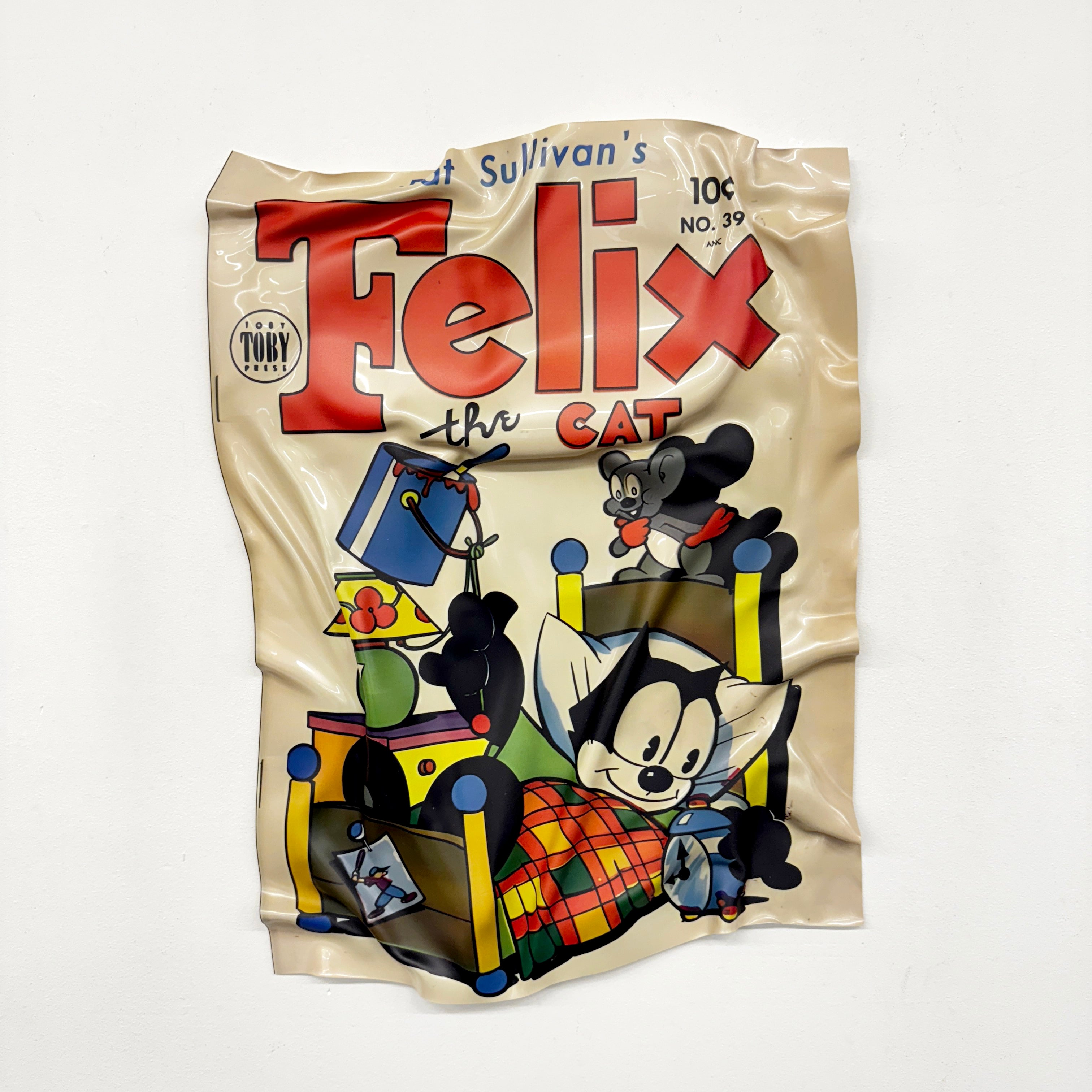 Tableau froissé - Felix the Cat "Vintage Comics"