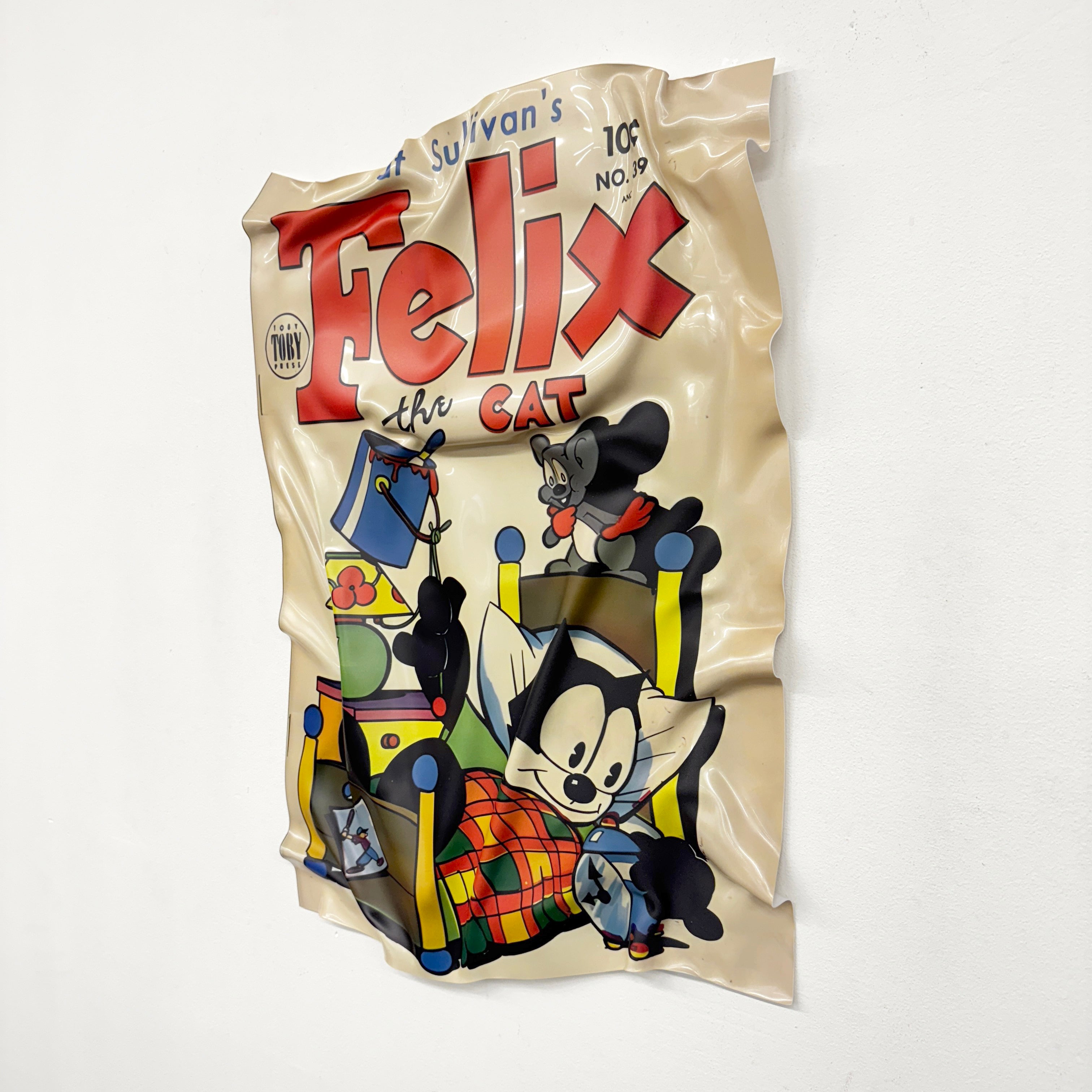 Tableau froissé - Felix the Cat "Vintage Comics"