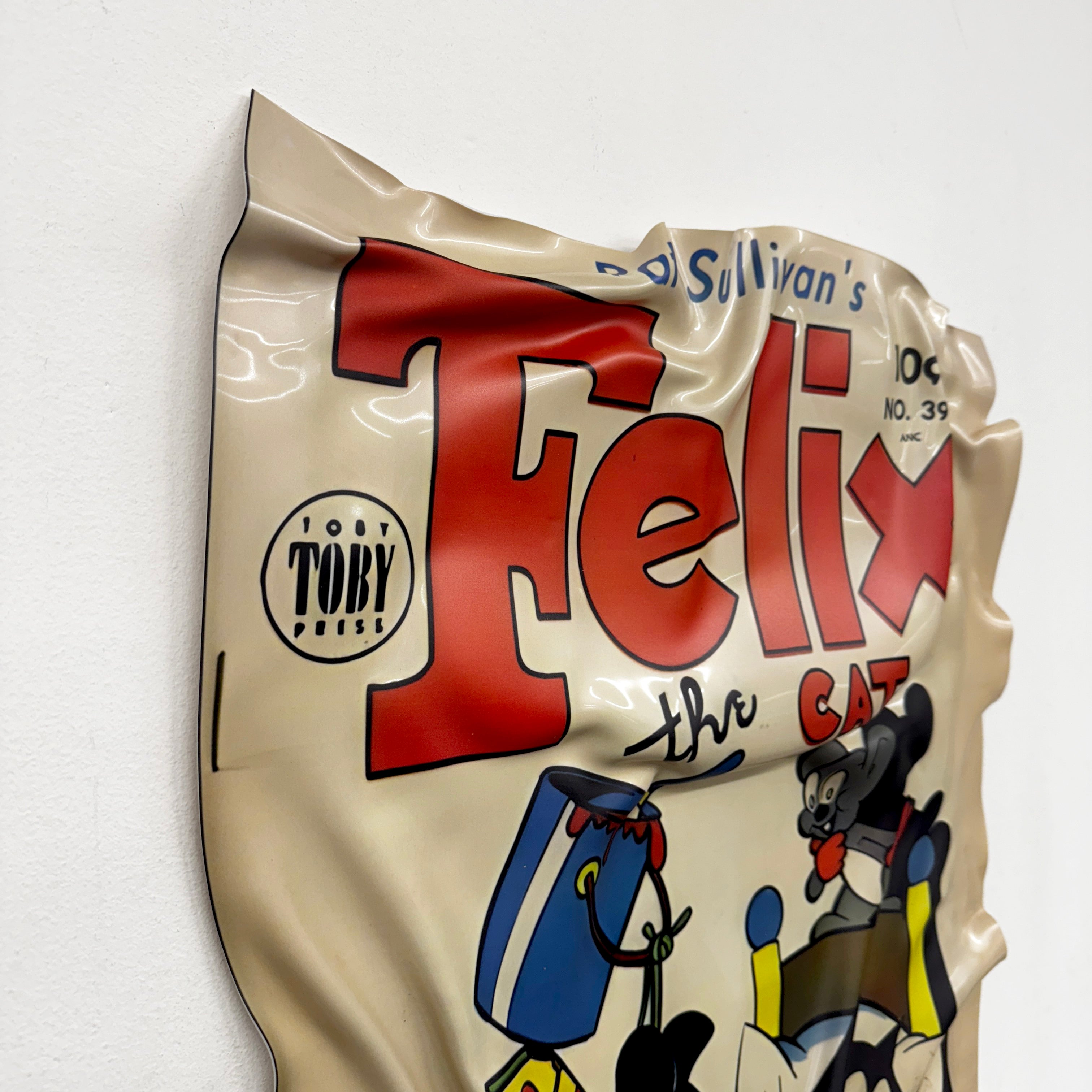Tableau froissé - Felix the Cat "Vintage Comics"
