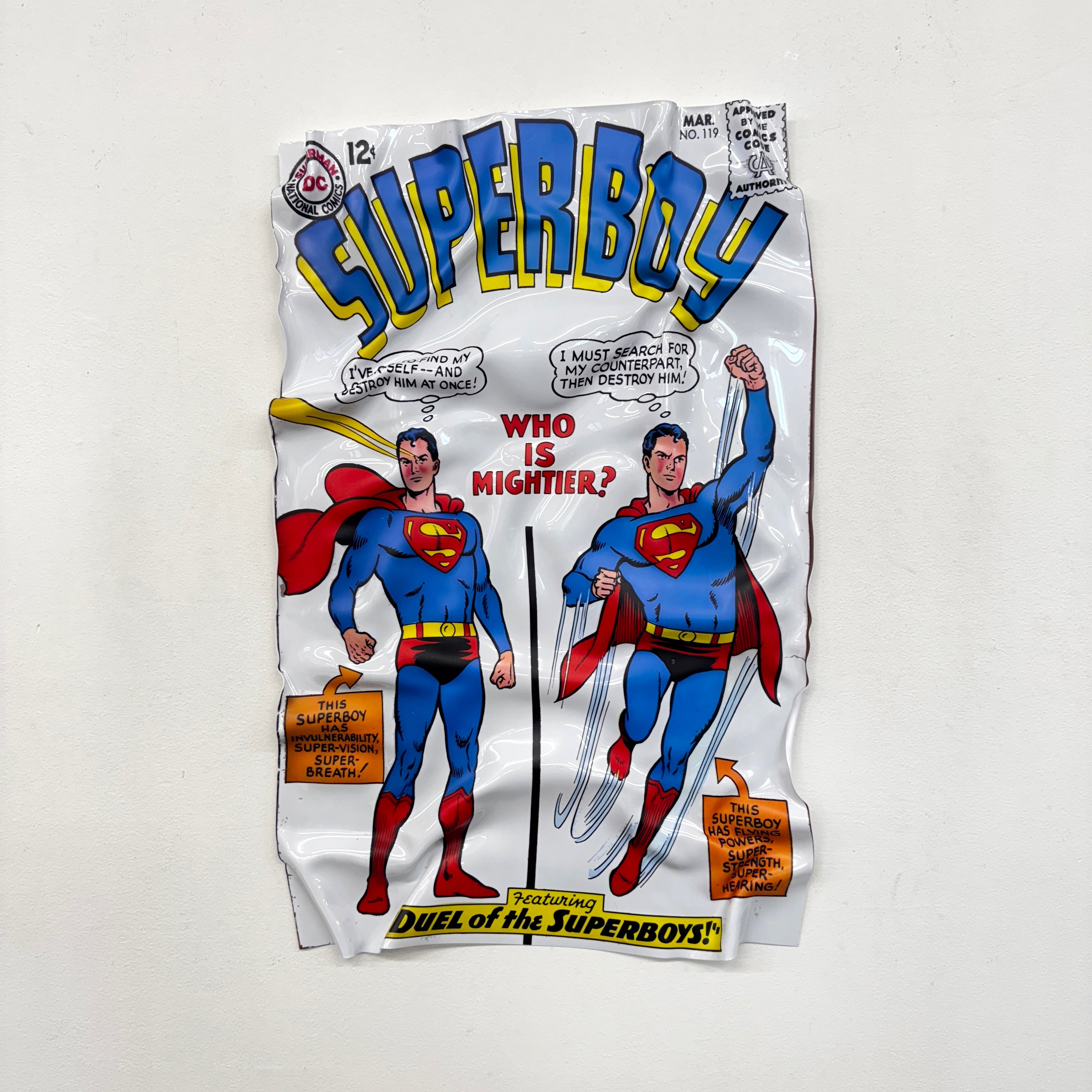 Tableau froissé - Superboy "Duel of the Superboys"
