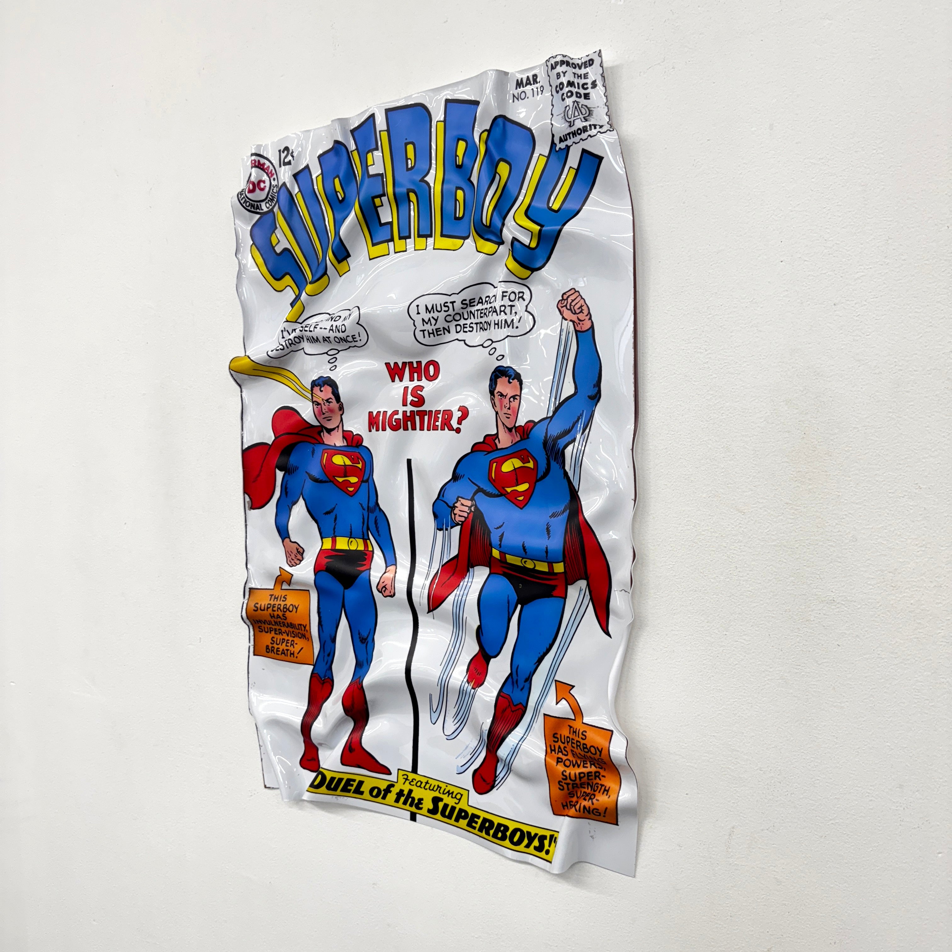 Tableau froissé - Superboy "Duel of the Superboys"
