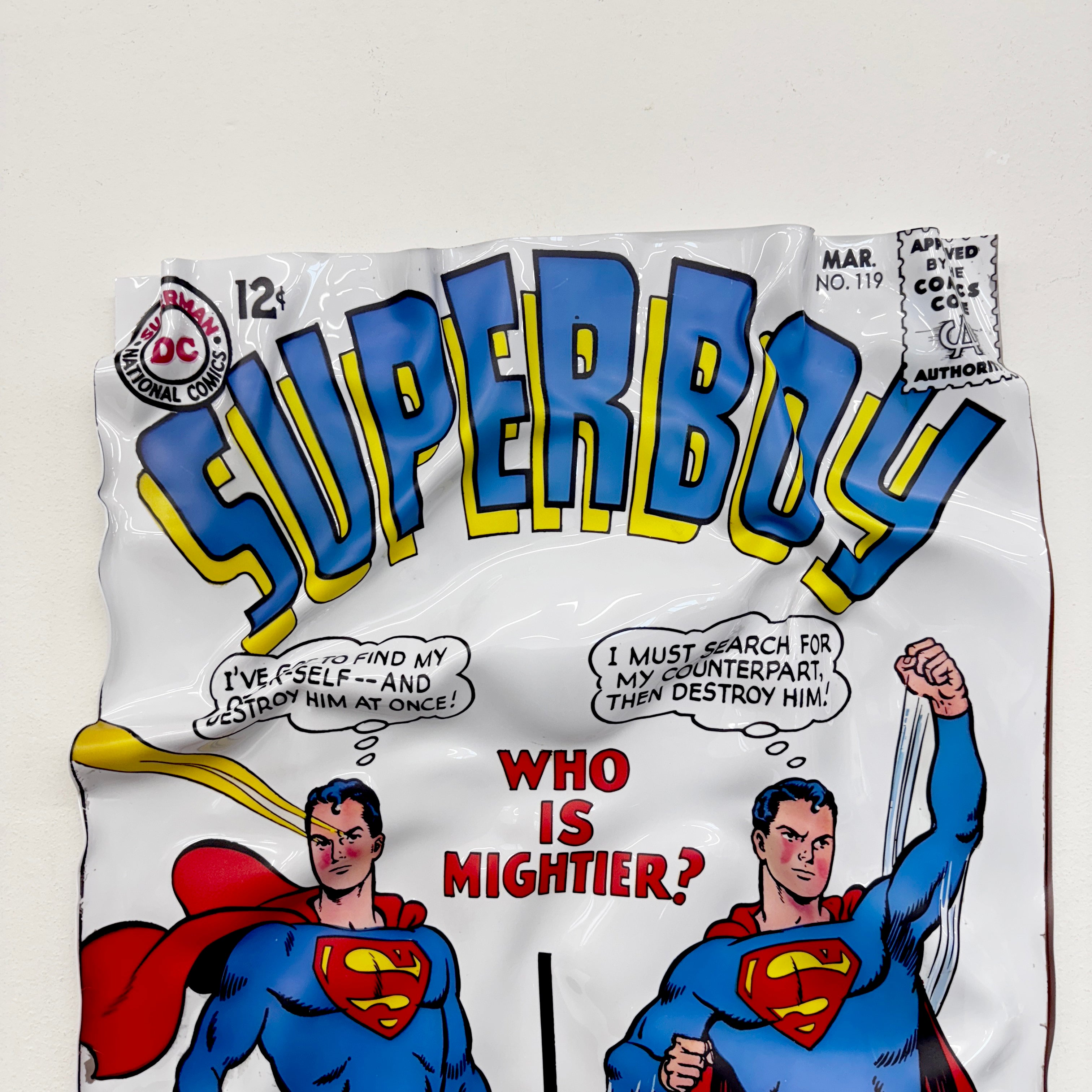 Tableau froissé - Superboy "Duel of the Superboys"