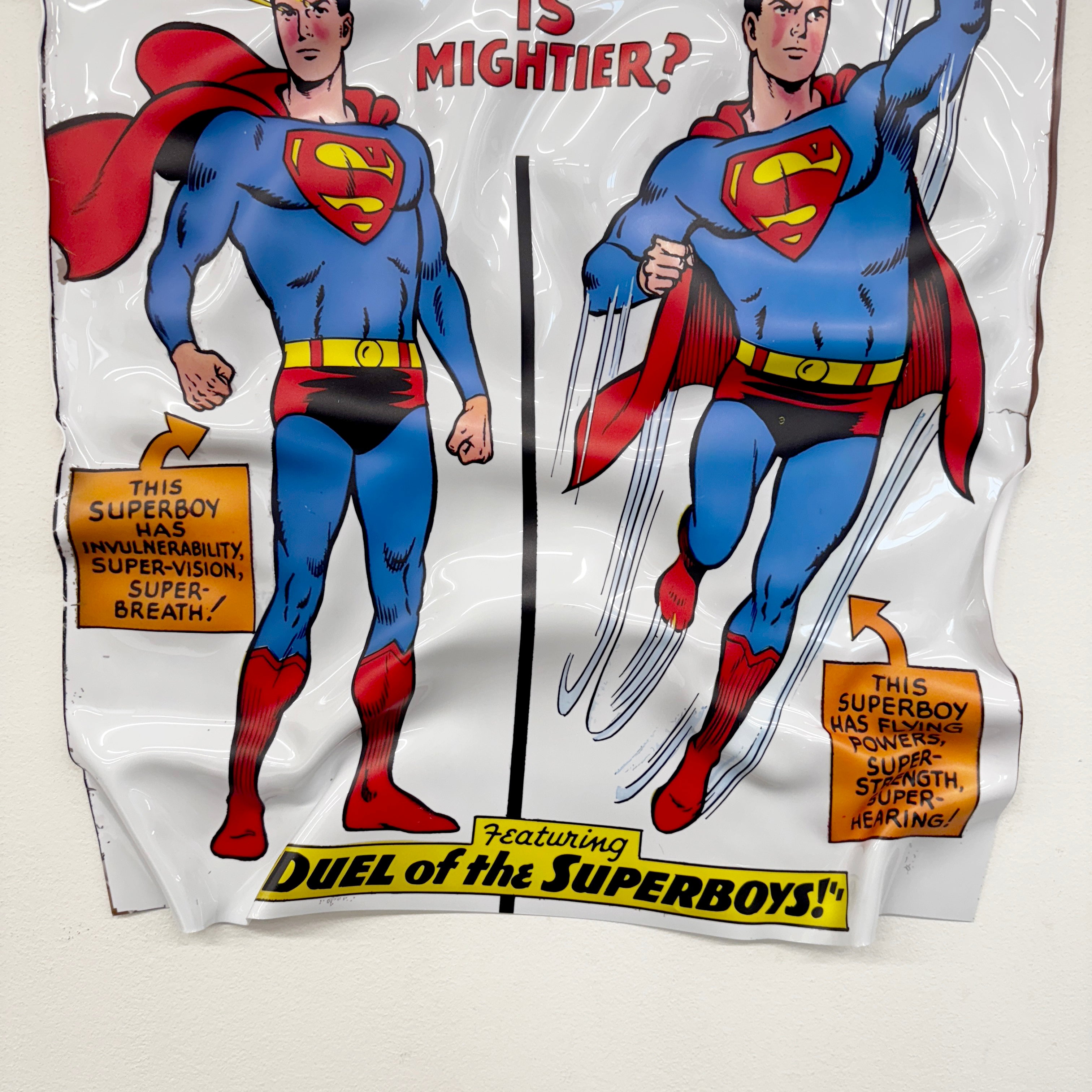 Tableau froissé - Superboy "Duel of the Superboys"