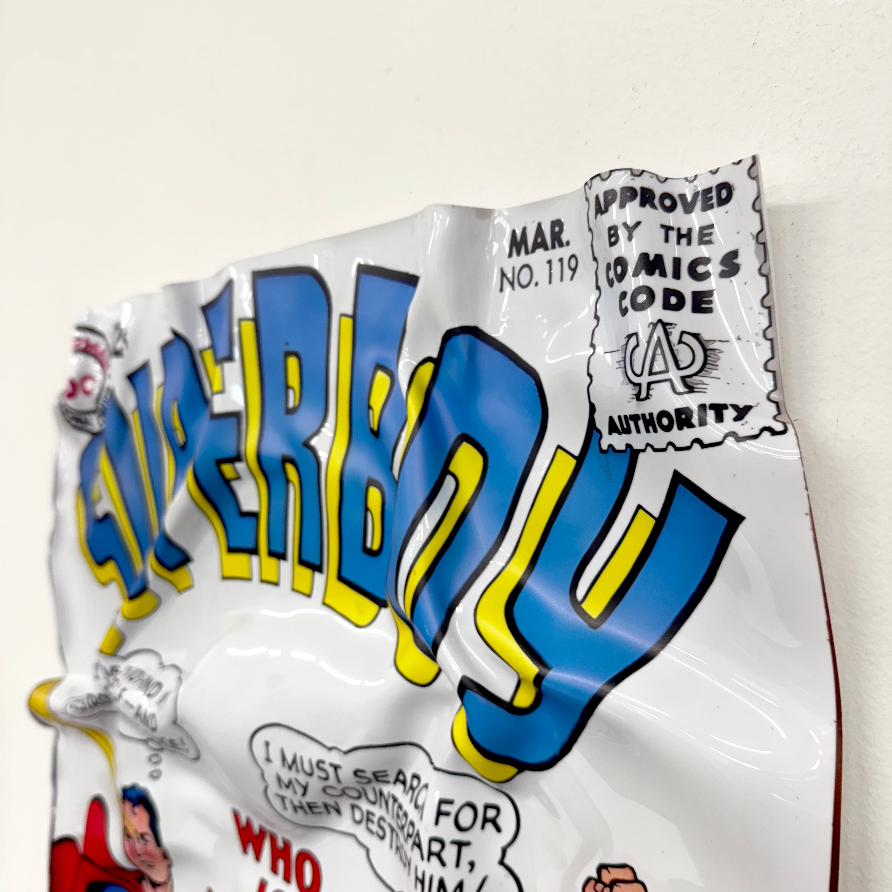 Tableau froissé - Superboy "Duel of the Superboys"