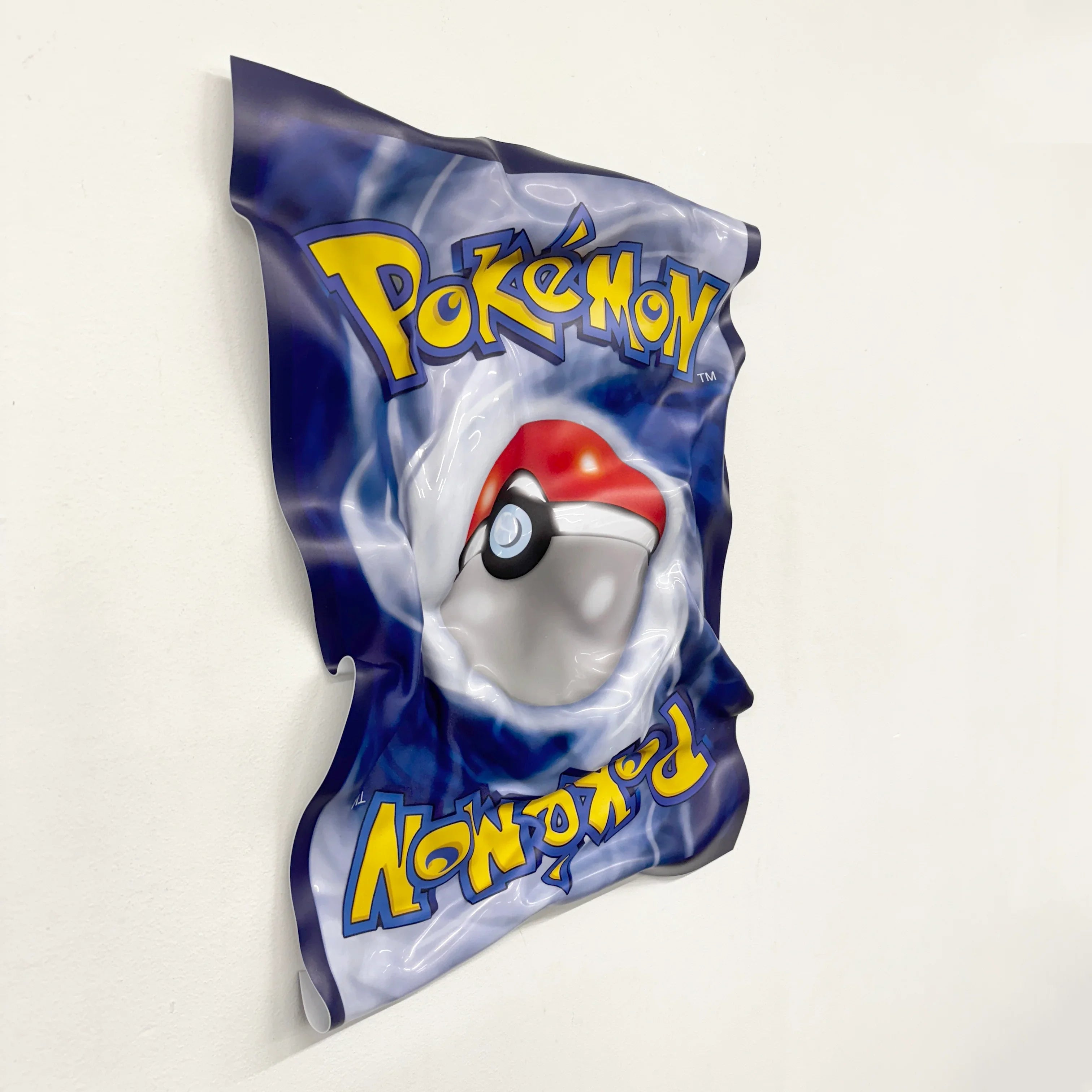 Zerknittertes Tableau - Pokémon-Karte "Pokéball"