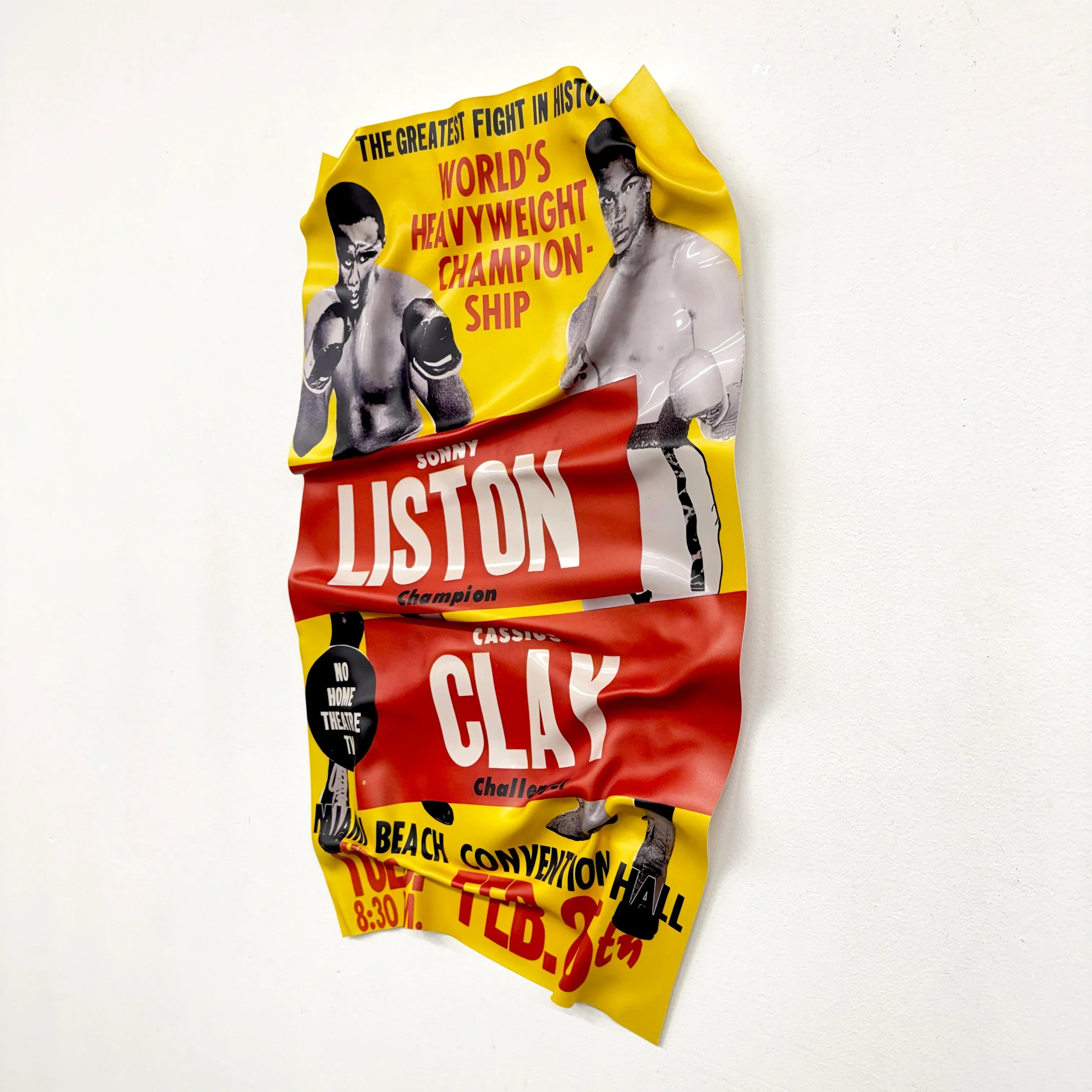 Crumpled Table – Boxing Poster "Ali vs Liston"