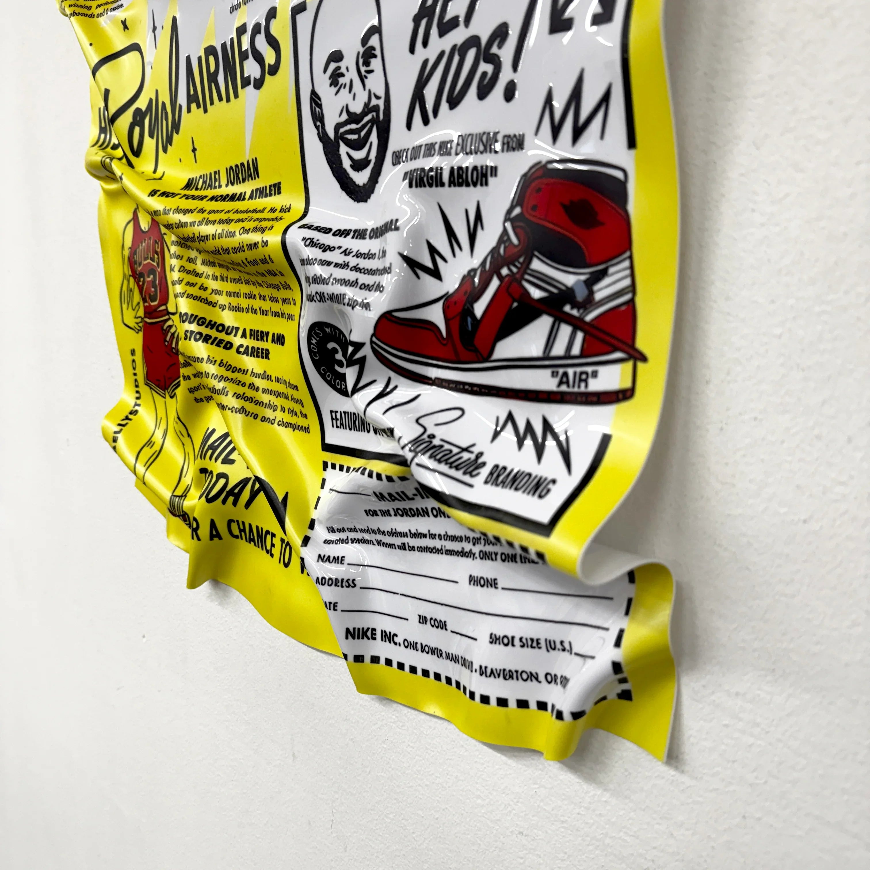 Crumpled Table – Air Jordan One "Retro Chicago"