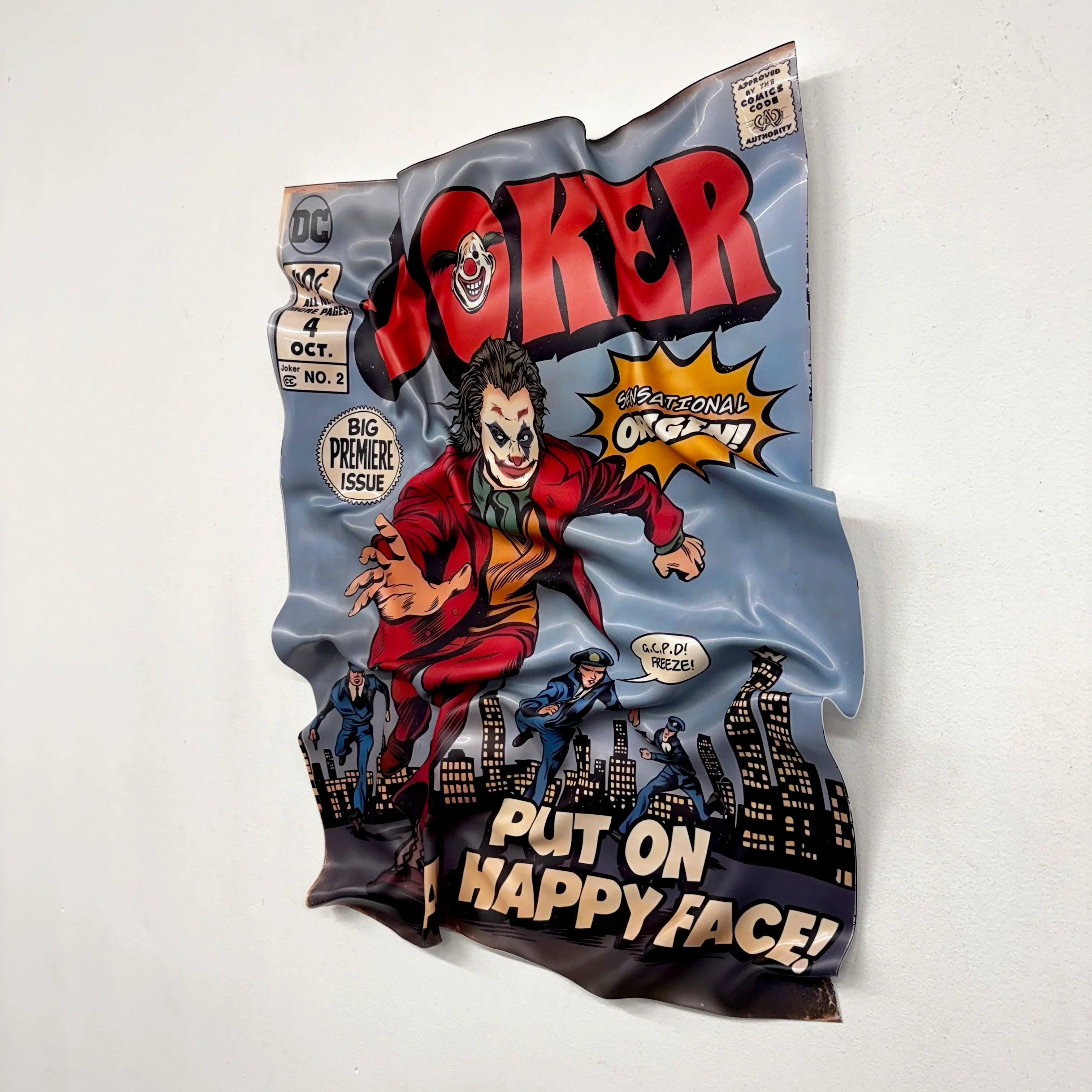 Crumpled Table – Joker "Put on a Happy Face"