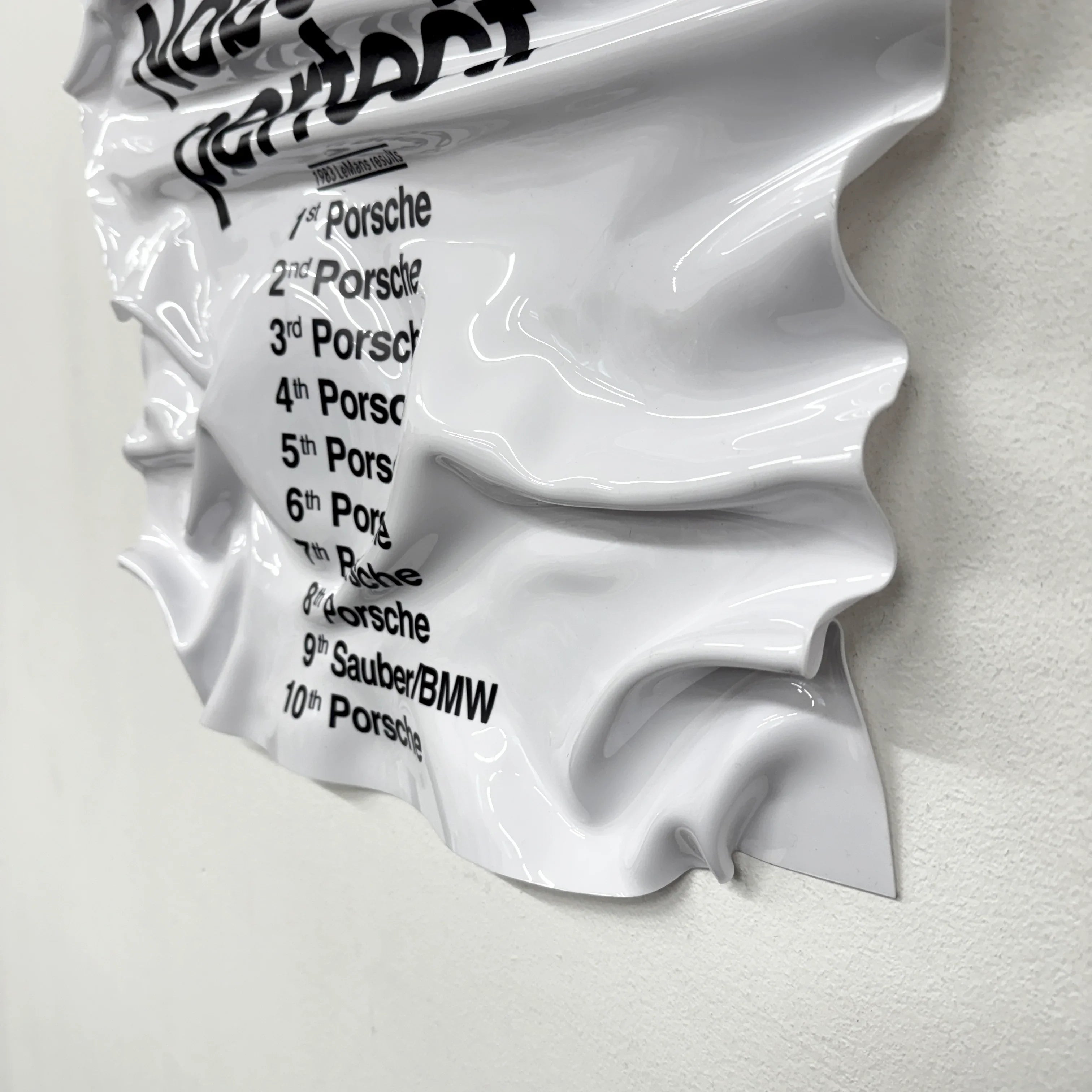 Tableau Déco Porsche "Nobody’s Perfect" - Tableau froissé