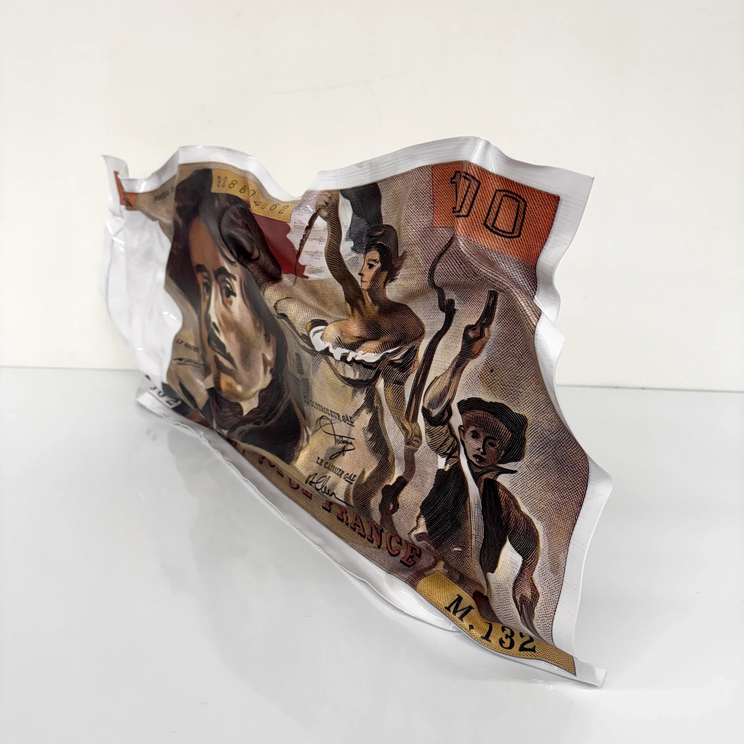 Crumpled Sculpture - 100$ Dollar 2003