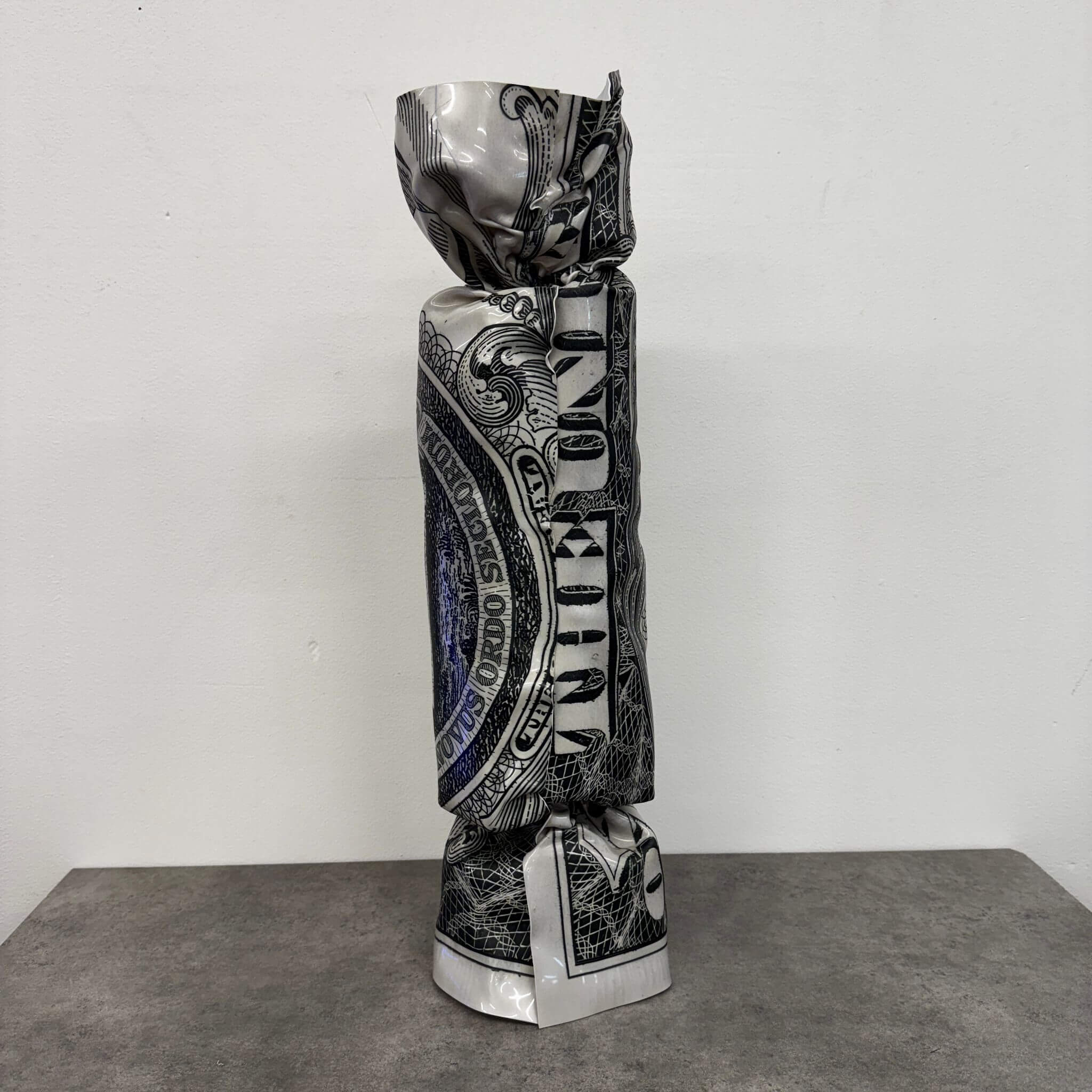 Sculpture Déco Billet Américain - Sculpture Artistique