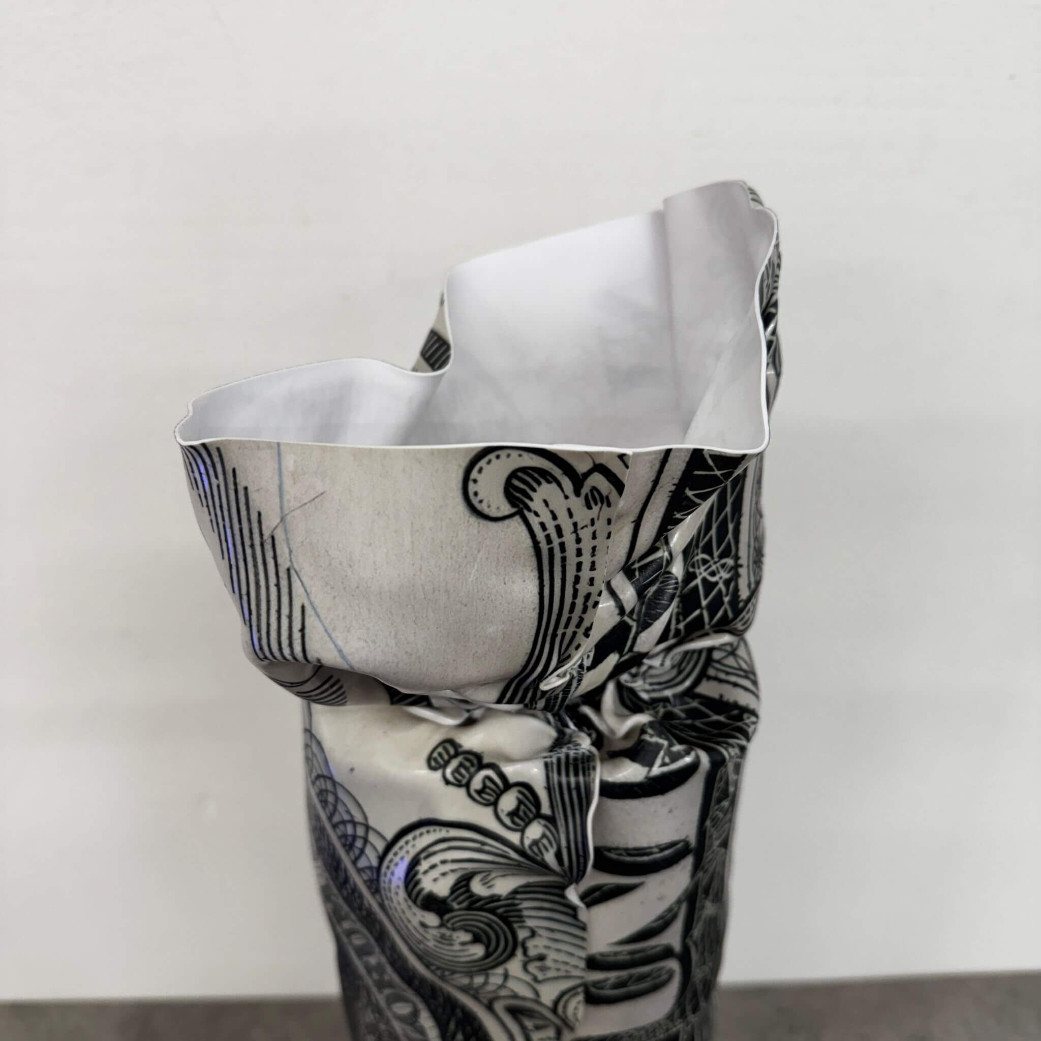 Sculpture Déco Billet Américain - Sculpture Artistique