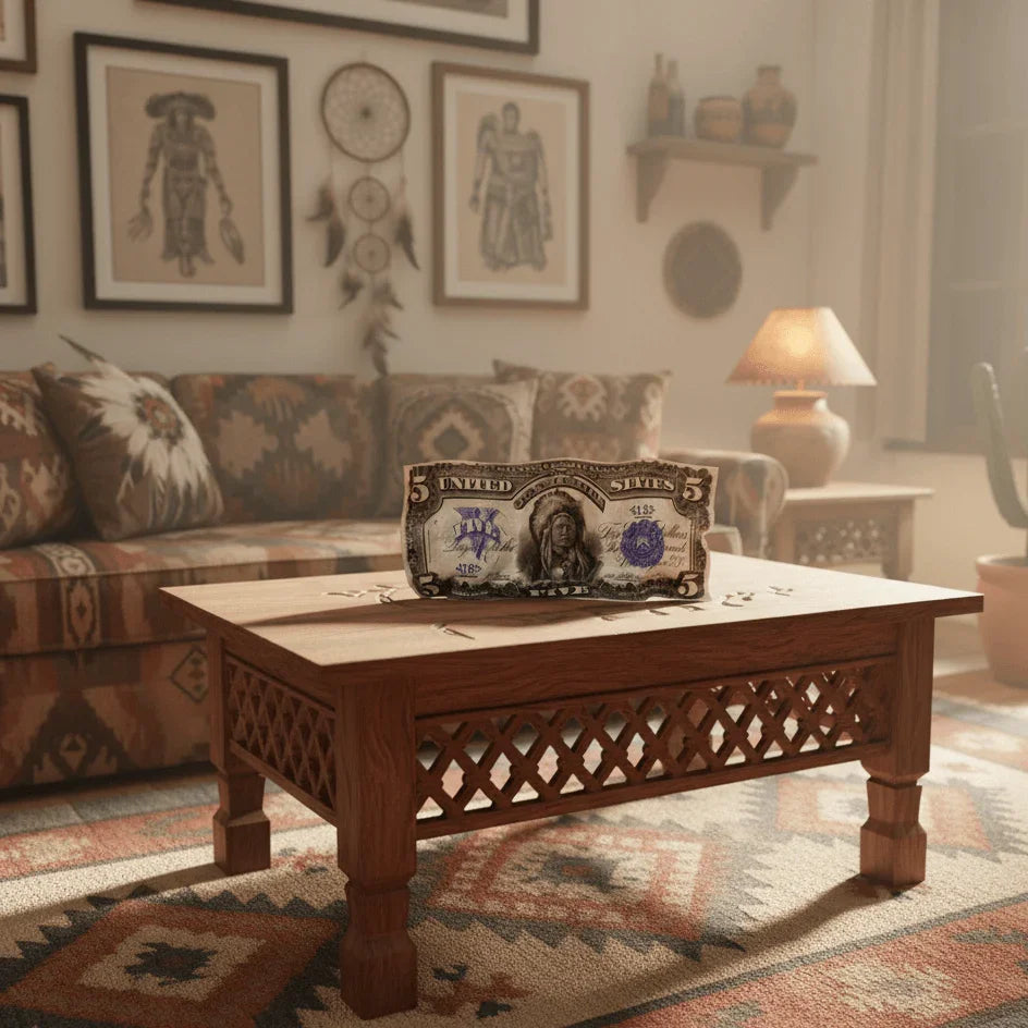 Sculpture froissé - 5$ Dollars 1899