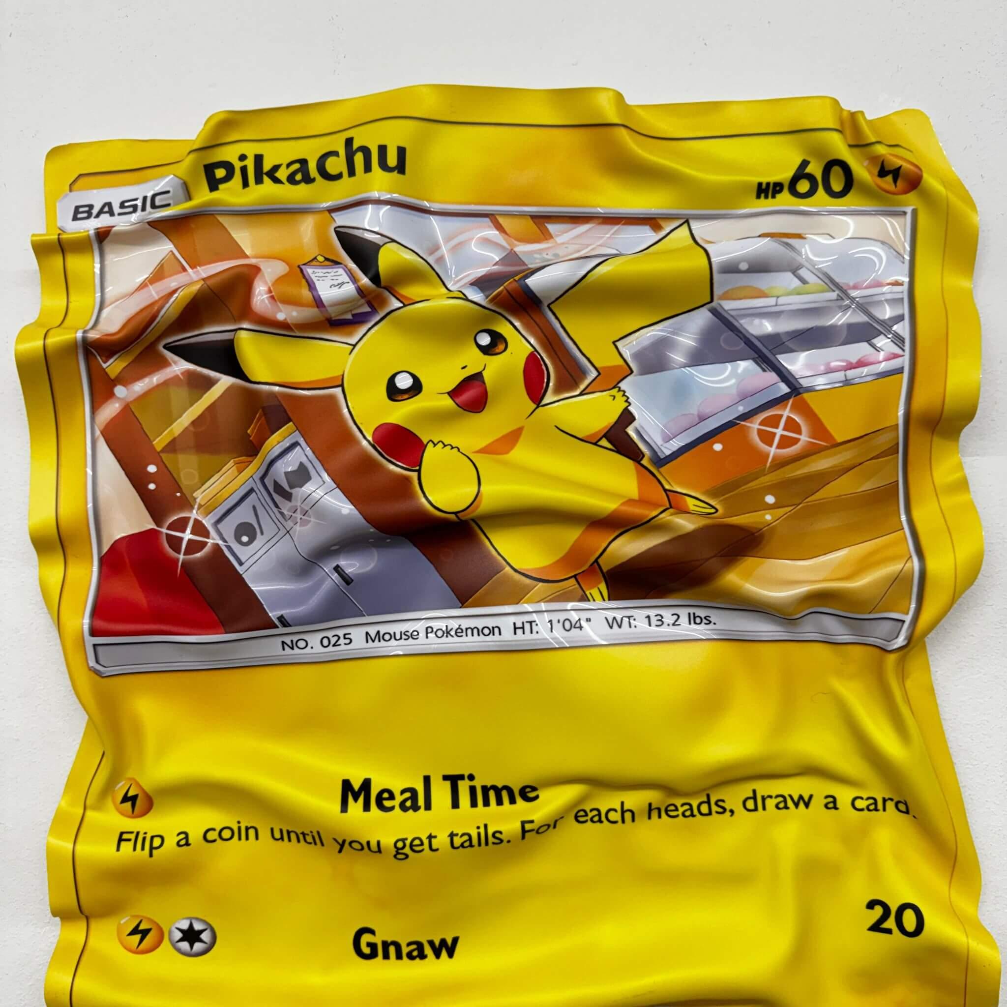 Tableau Déco Carte Pokémon Pikachu – Tableau froissé