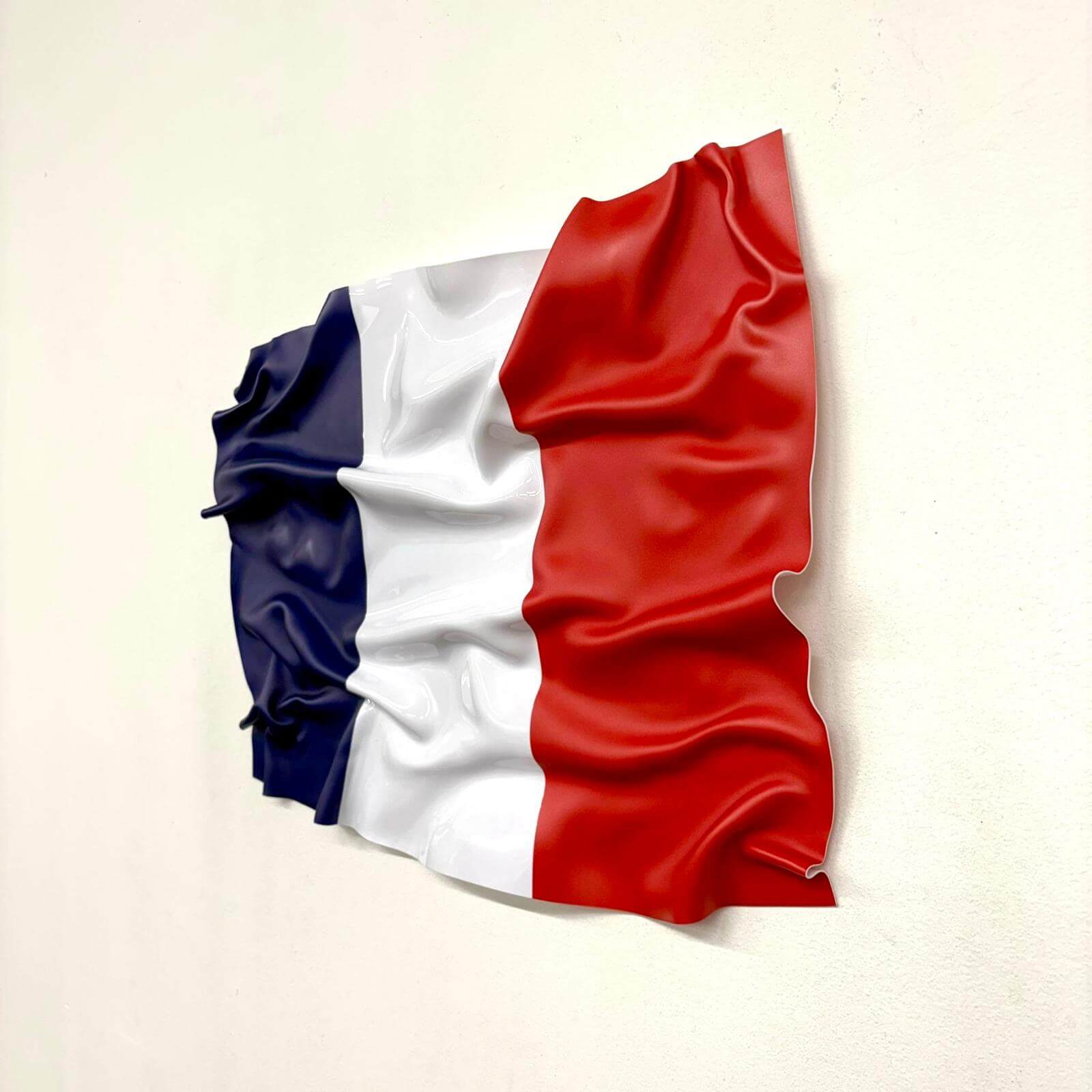 Tableau Déco Drapeau Français – Tableau froissé