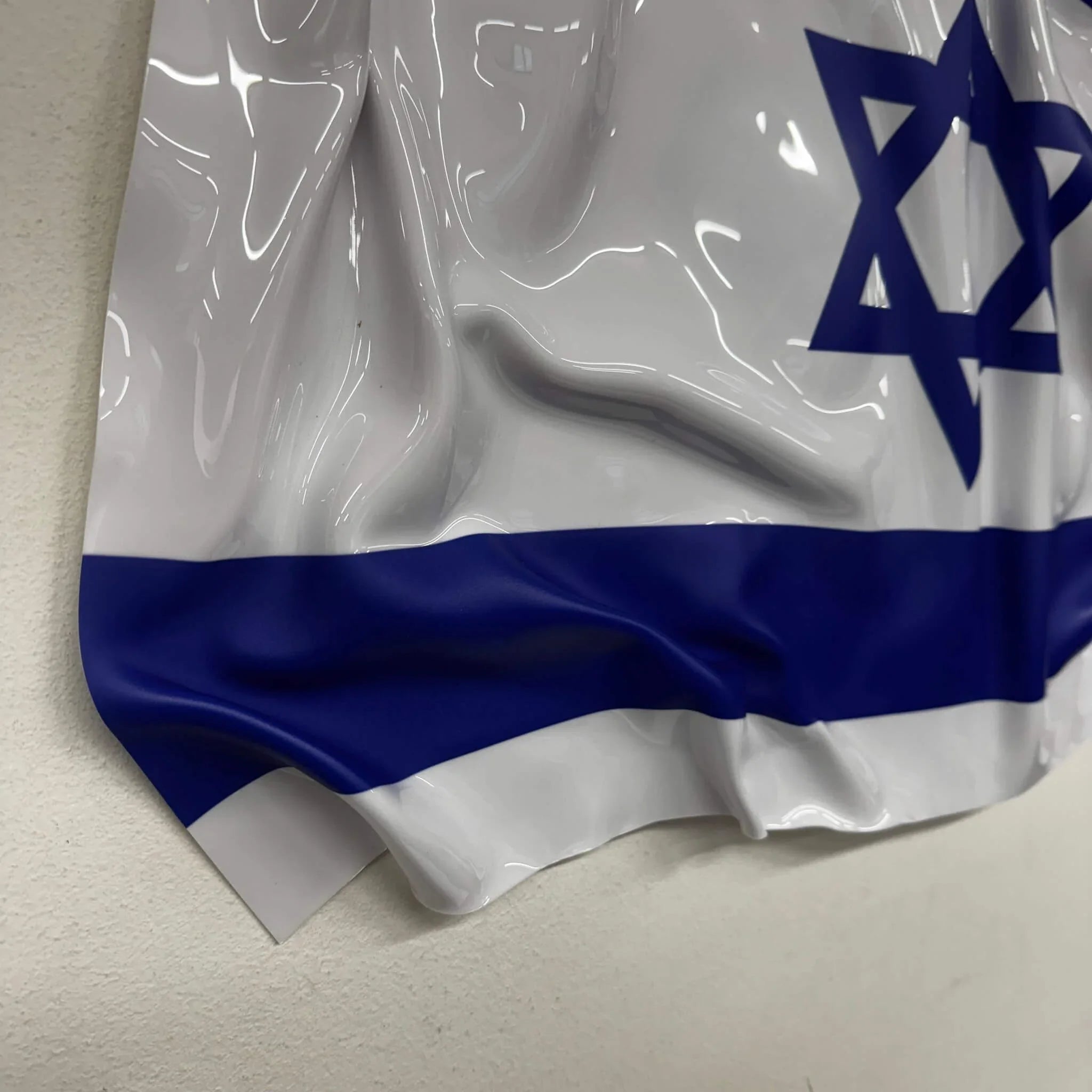 Tableau Déco Drapeau Israël – Tableau froissé