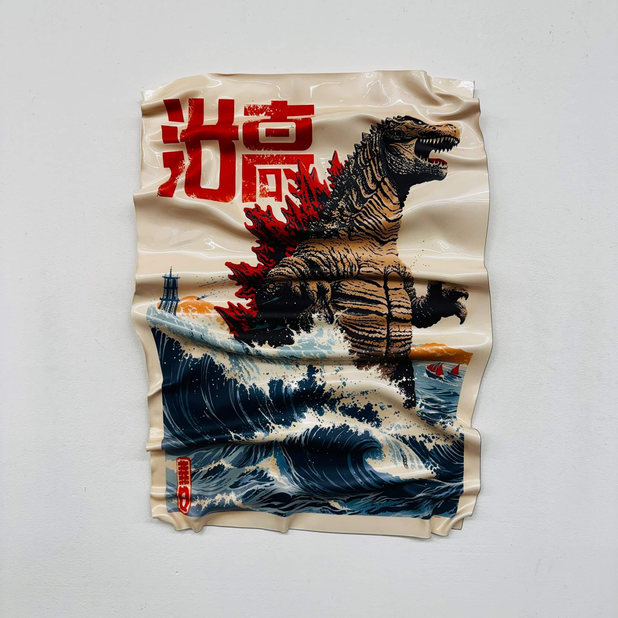 Zerknittertes Bild - Pokémon-Karte "Pikachu"