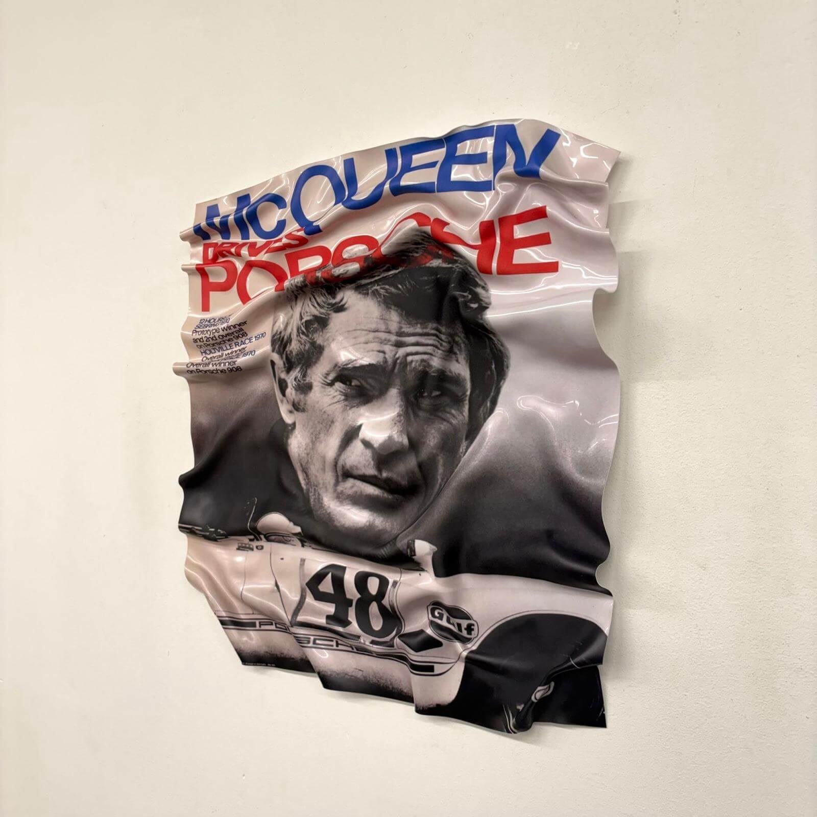 Tableau Déco McQueen x Porsche – Tableau froissé