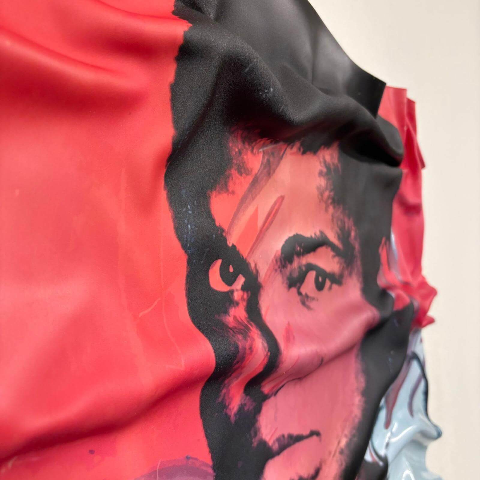 Tableau Déco Muhammad Ali x Warhol – Tableau froissé