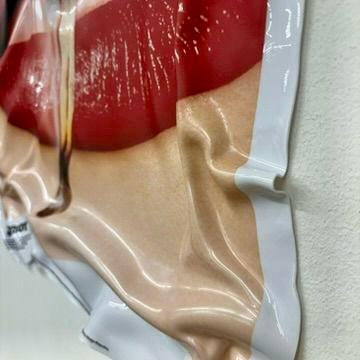 Tableau Déco Playboy Lips Match – Tableau froissé