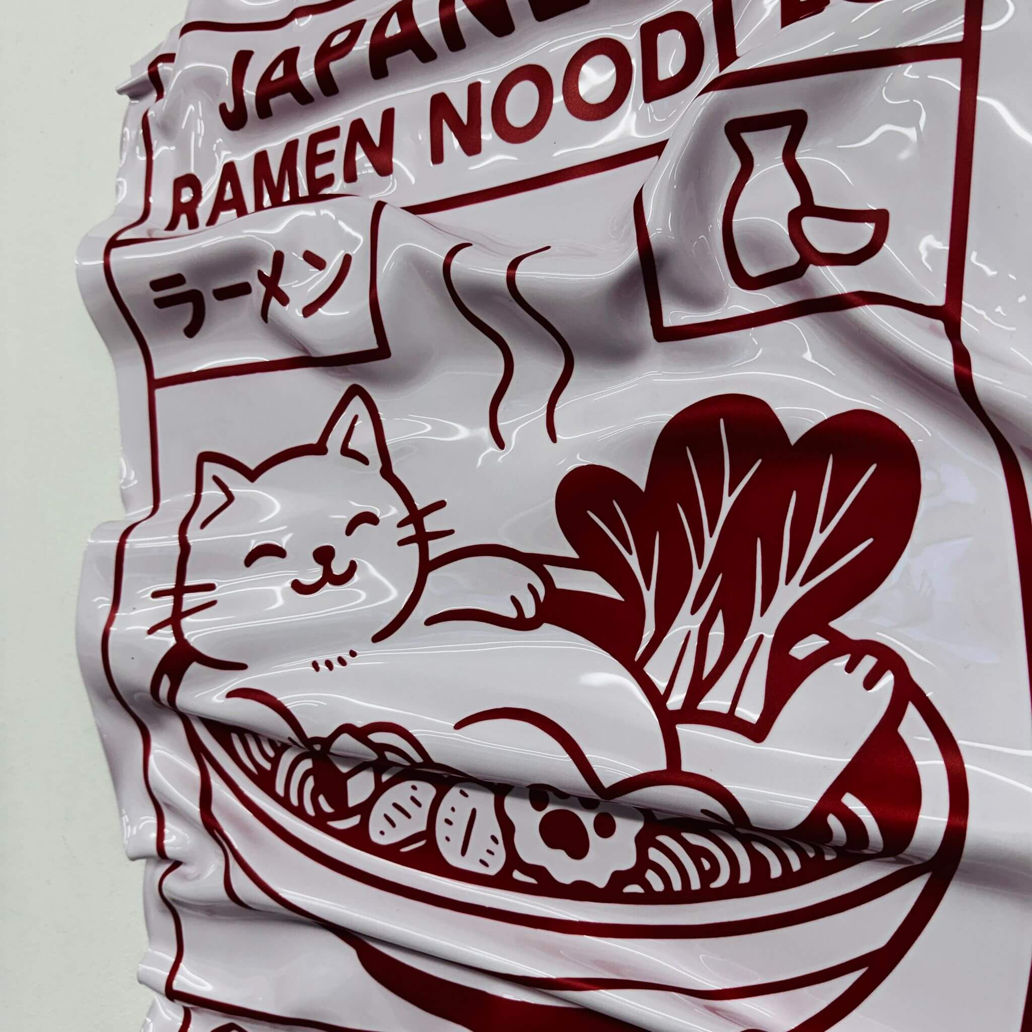 Zerknittertes Bild - Pokémon-Karte "Pikachu"