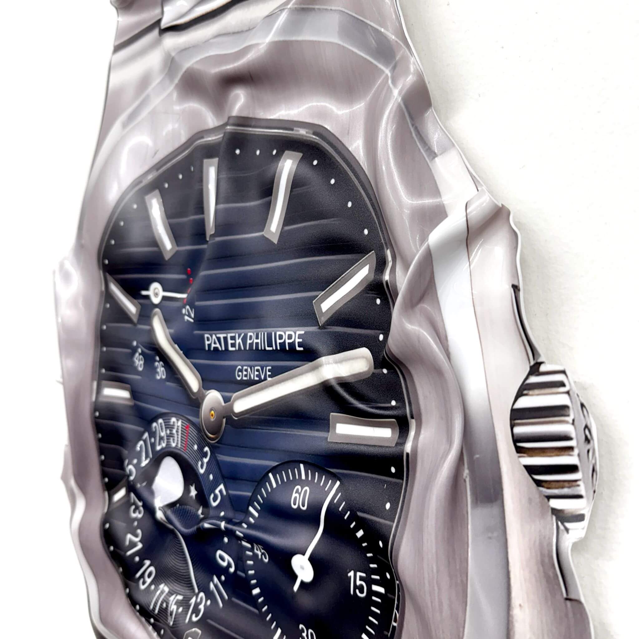 Tableau Déco “Patek Philippe Nautilus” – Tableau froissé