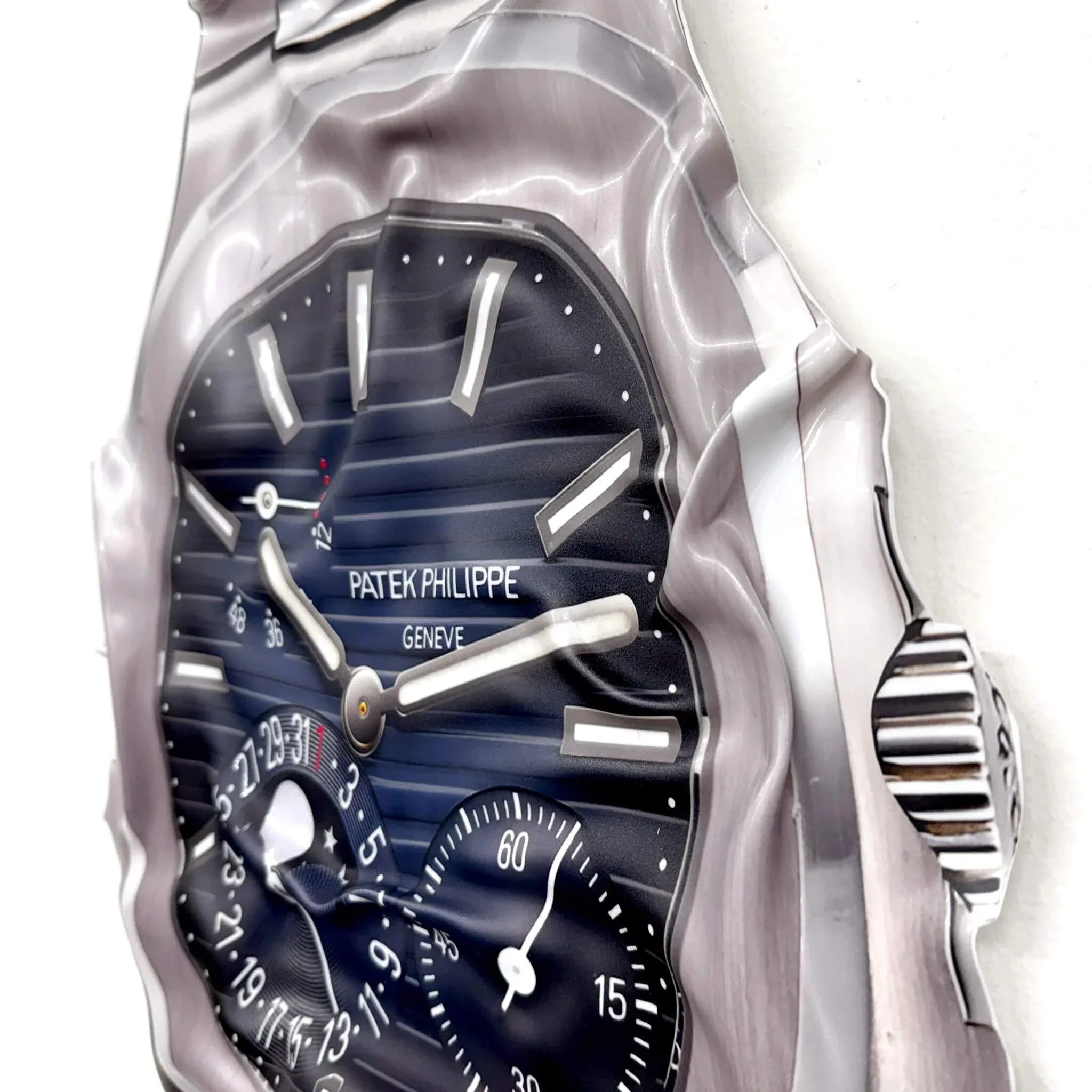 Tableau Déco “Patek Philippe Nautilus” – Tableau froissé
