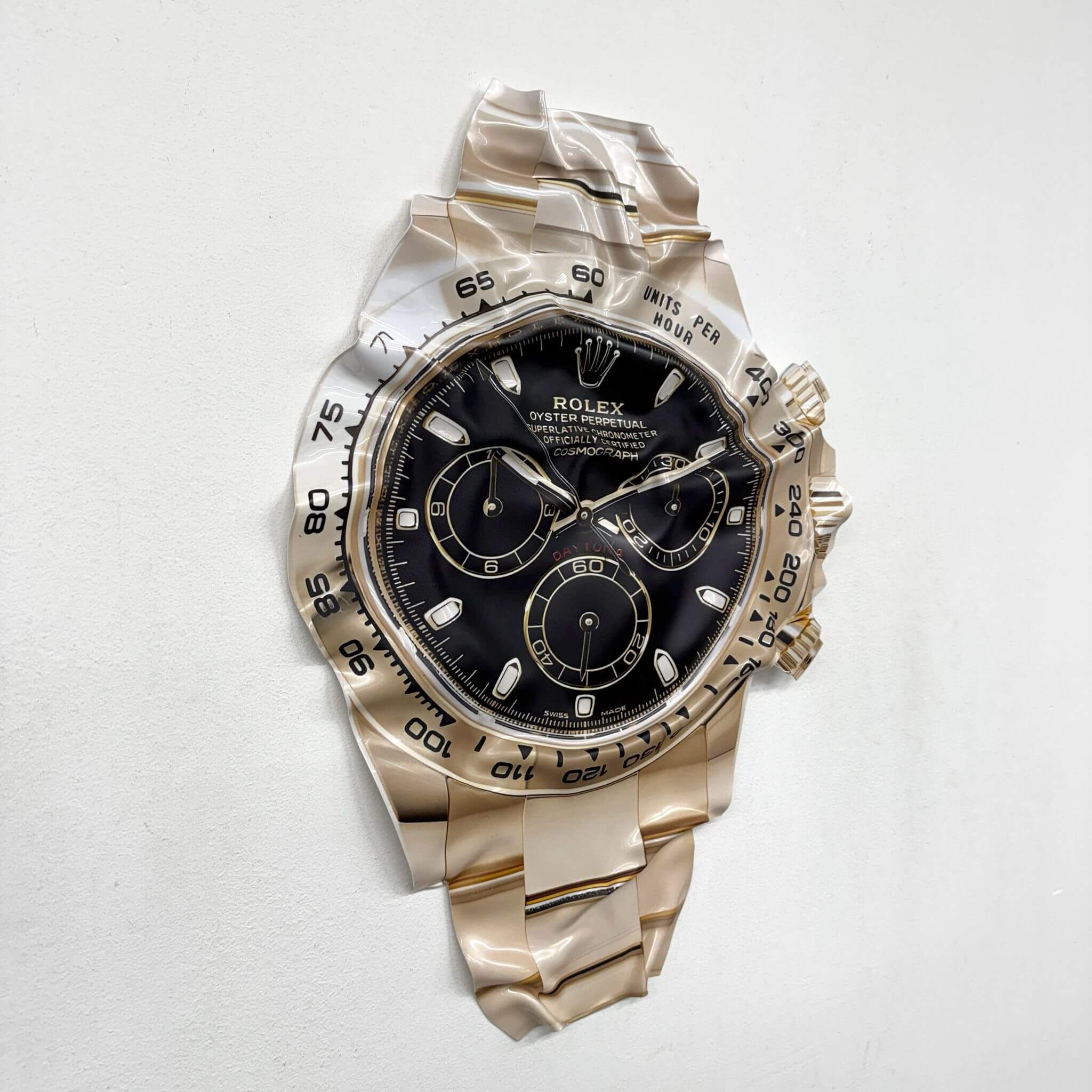 Tableau Déco “Rolex Cosmograph” – Tableau froissé