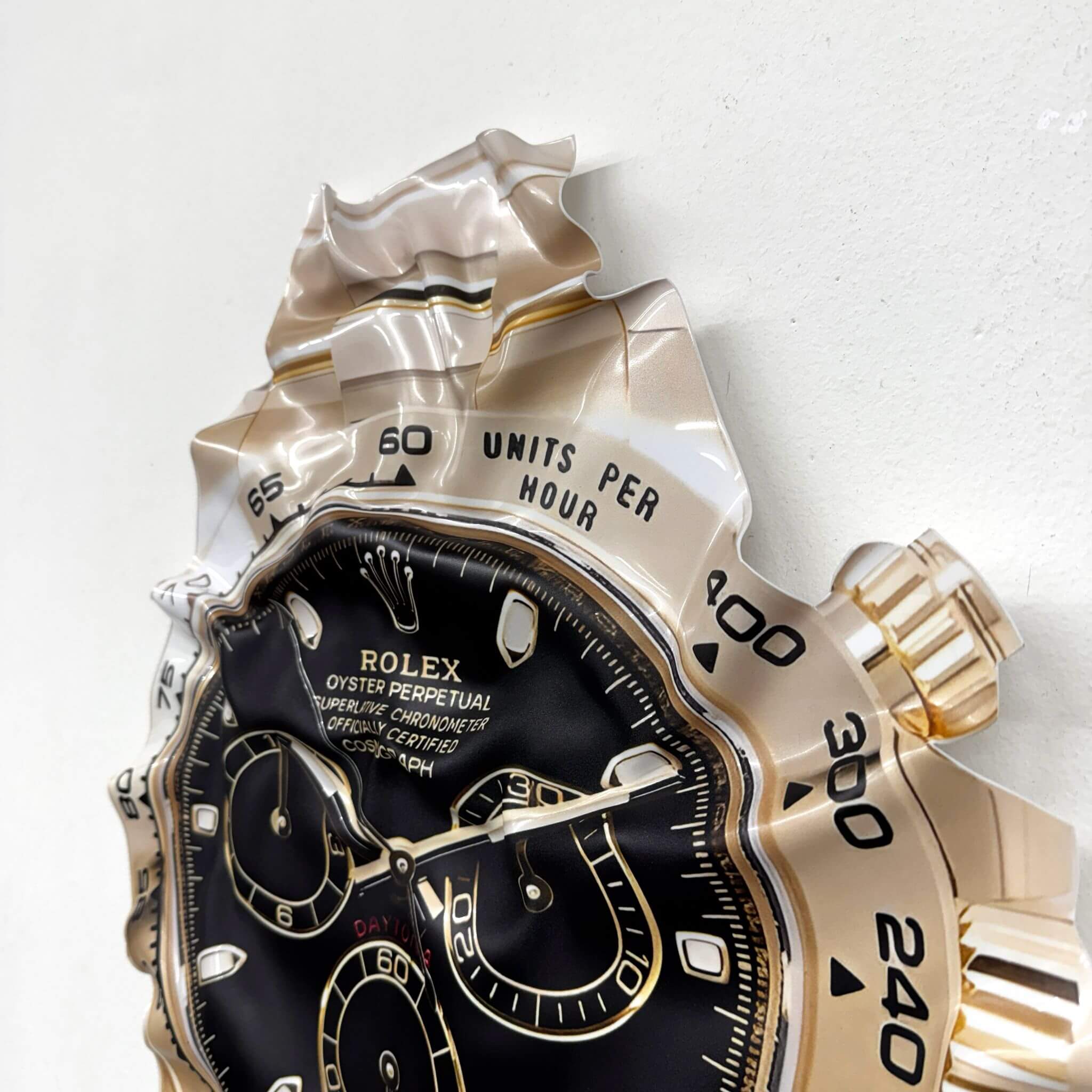 Tableau Déco “Rolex Cosmograph” – Tableau froissé