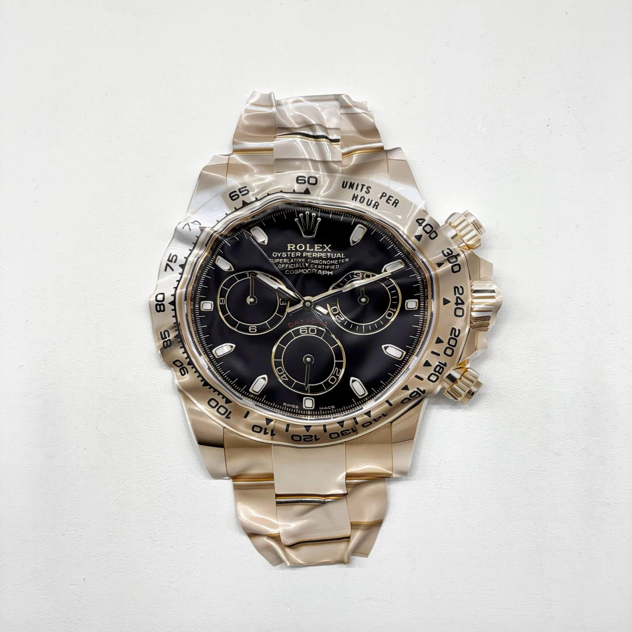 Tableau Déco “Rolex Cosmograph” – Tableau froissé