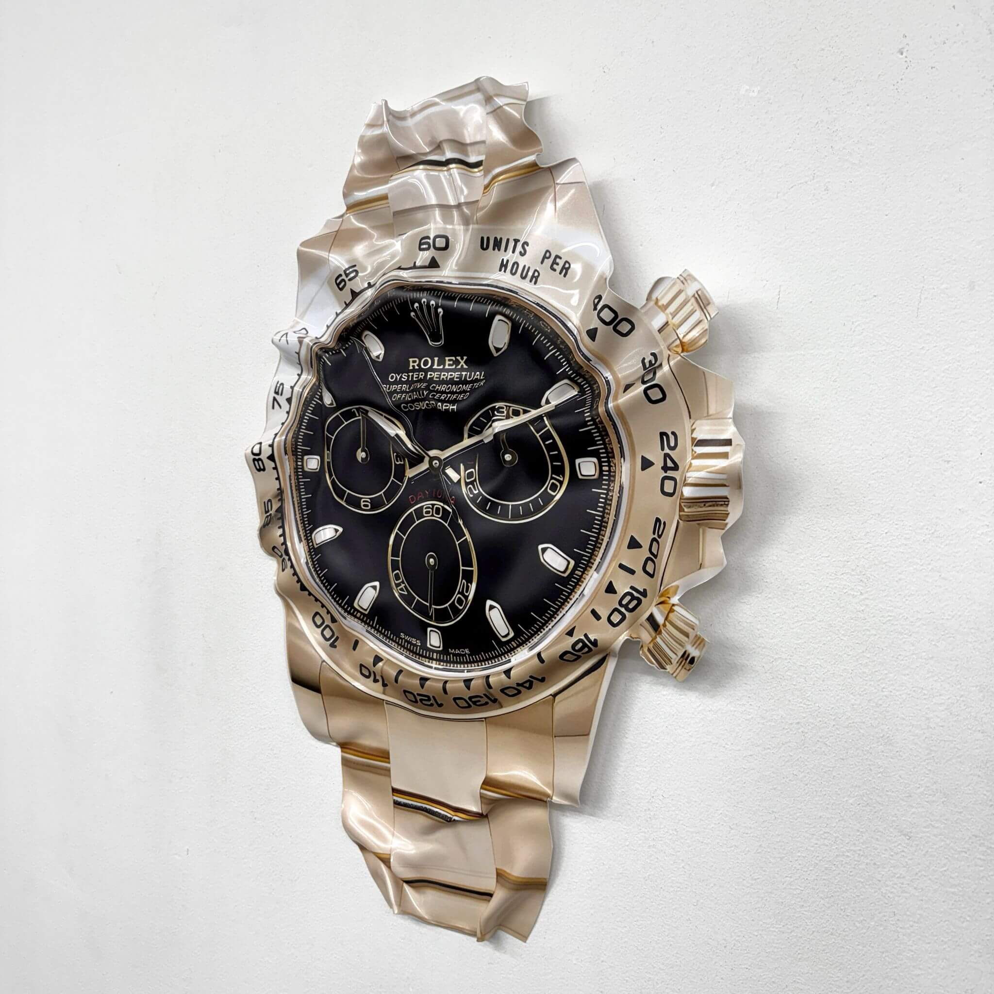 Tableau Déco “Rolex Cosmograph” – Tableau froissé