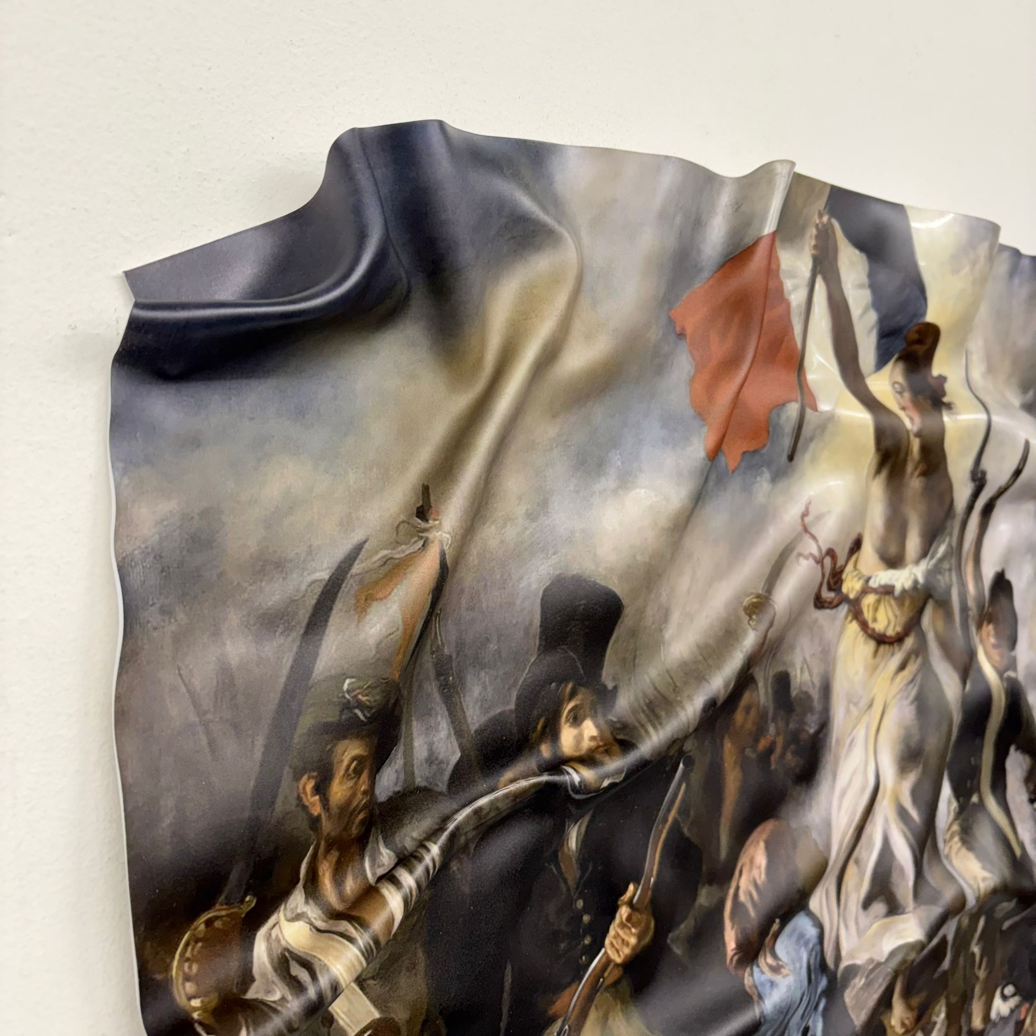 Tableau Déco “La Liberté guidant le peuple” – Tableau froissé