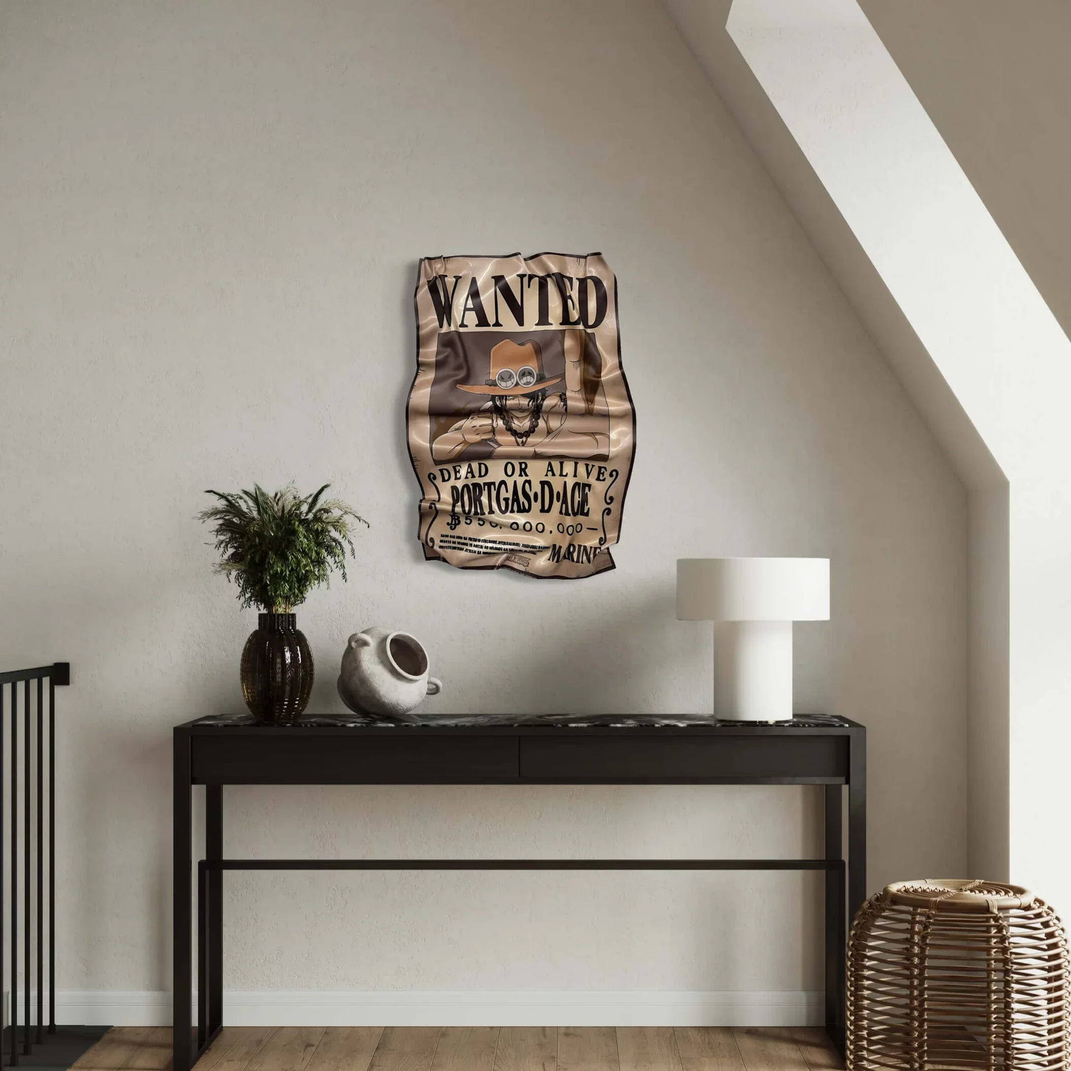 Tableau froissé – Affiche One Piece "Portgas D. Ace"