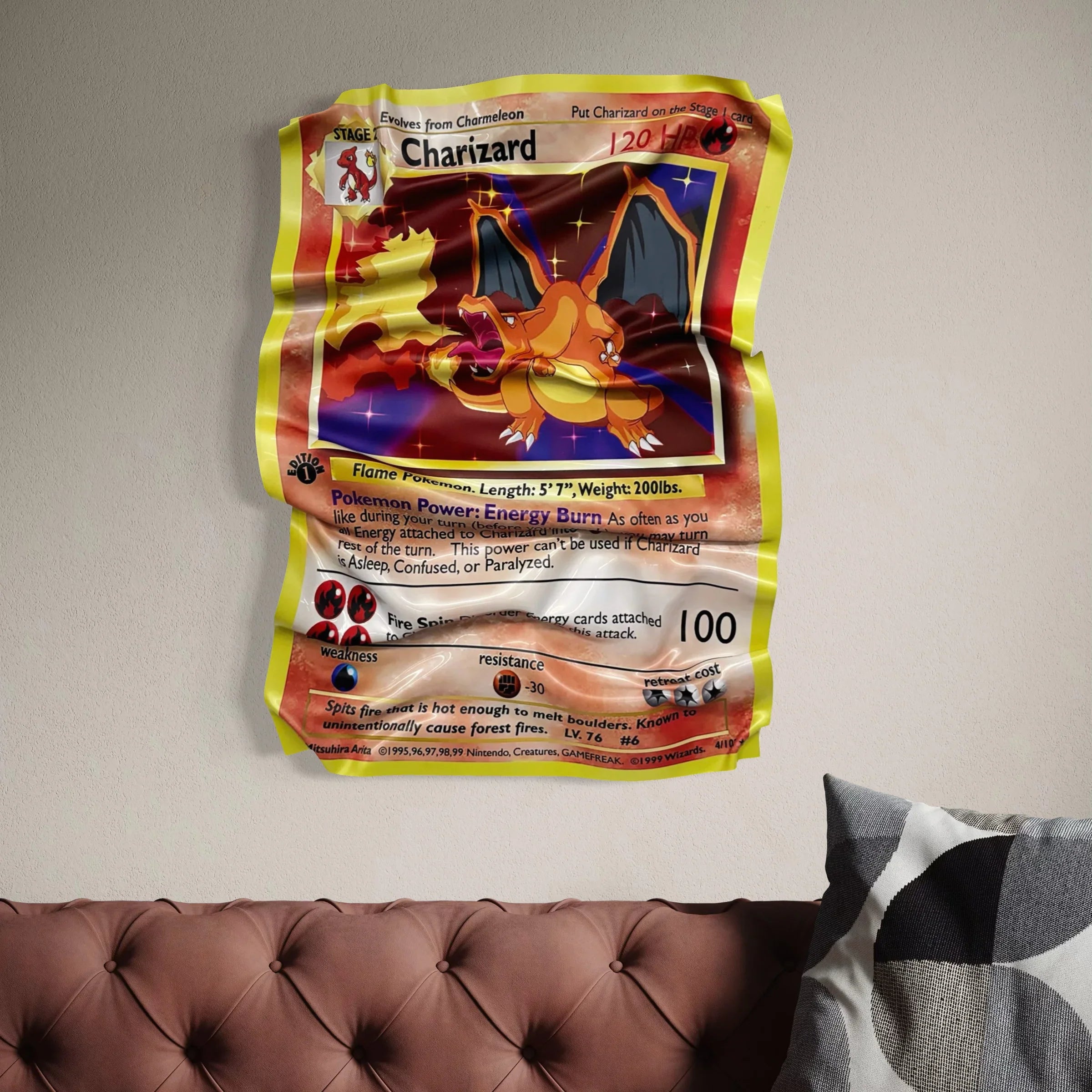 Decorative Painting Pokémon Card Charizard