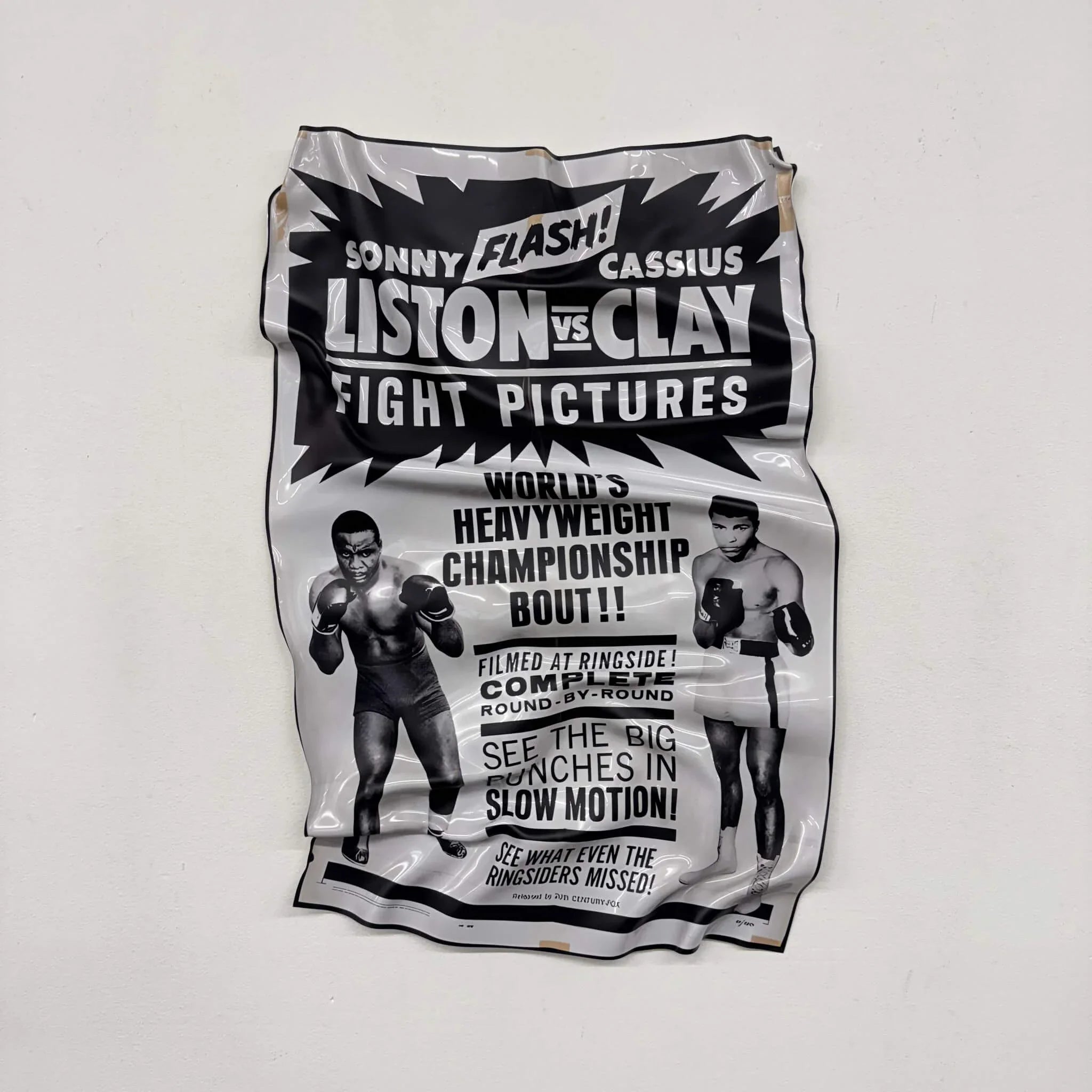 Tableau froissé – Fight Night "Liston vs Clay"