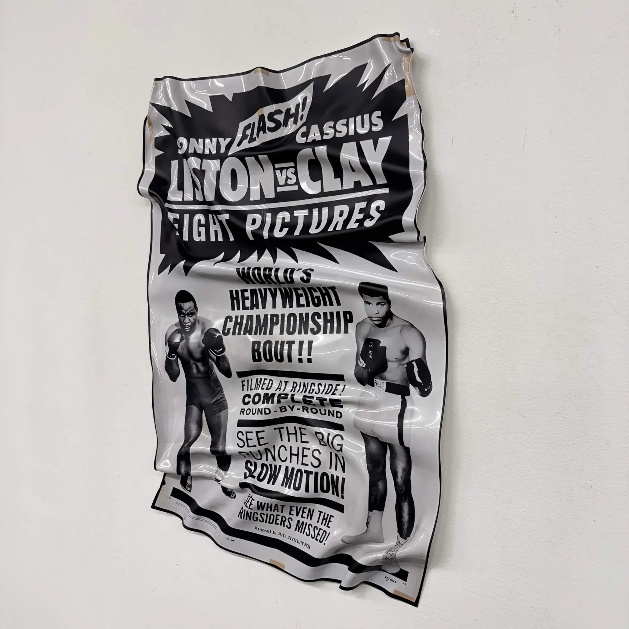 Tableau froissé – Fight Night "Liston vs Clay"