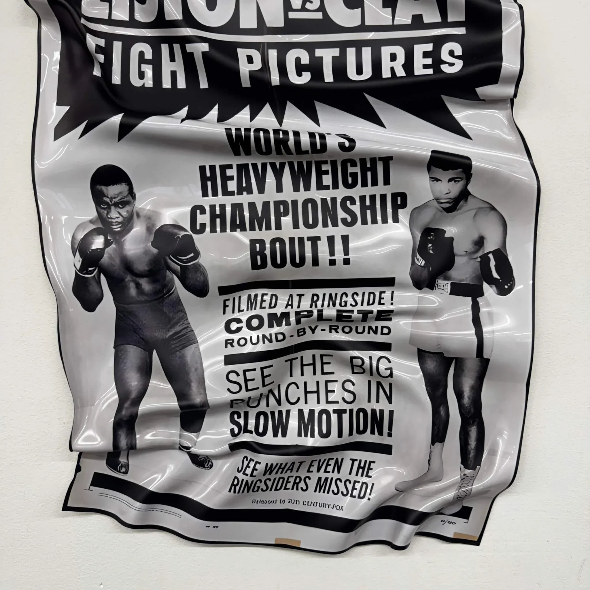 Tableau froissé – Fight Night "Liston vs Clay"