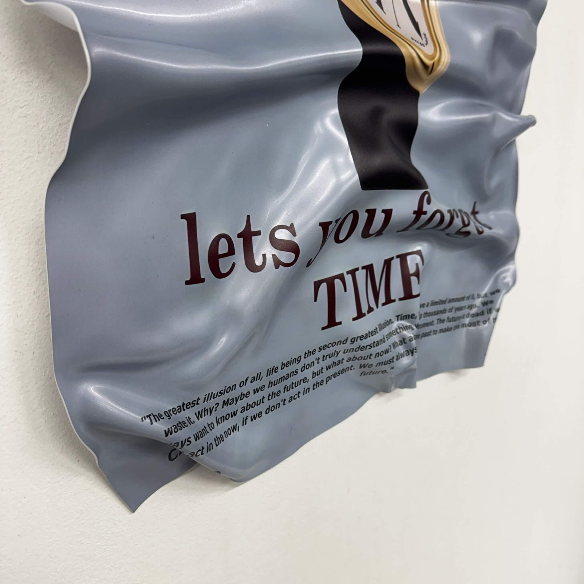 Tableau froissé – Affiche Cartier "Crash"