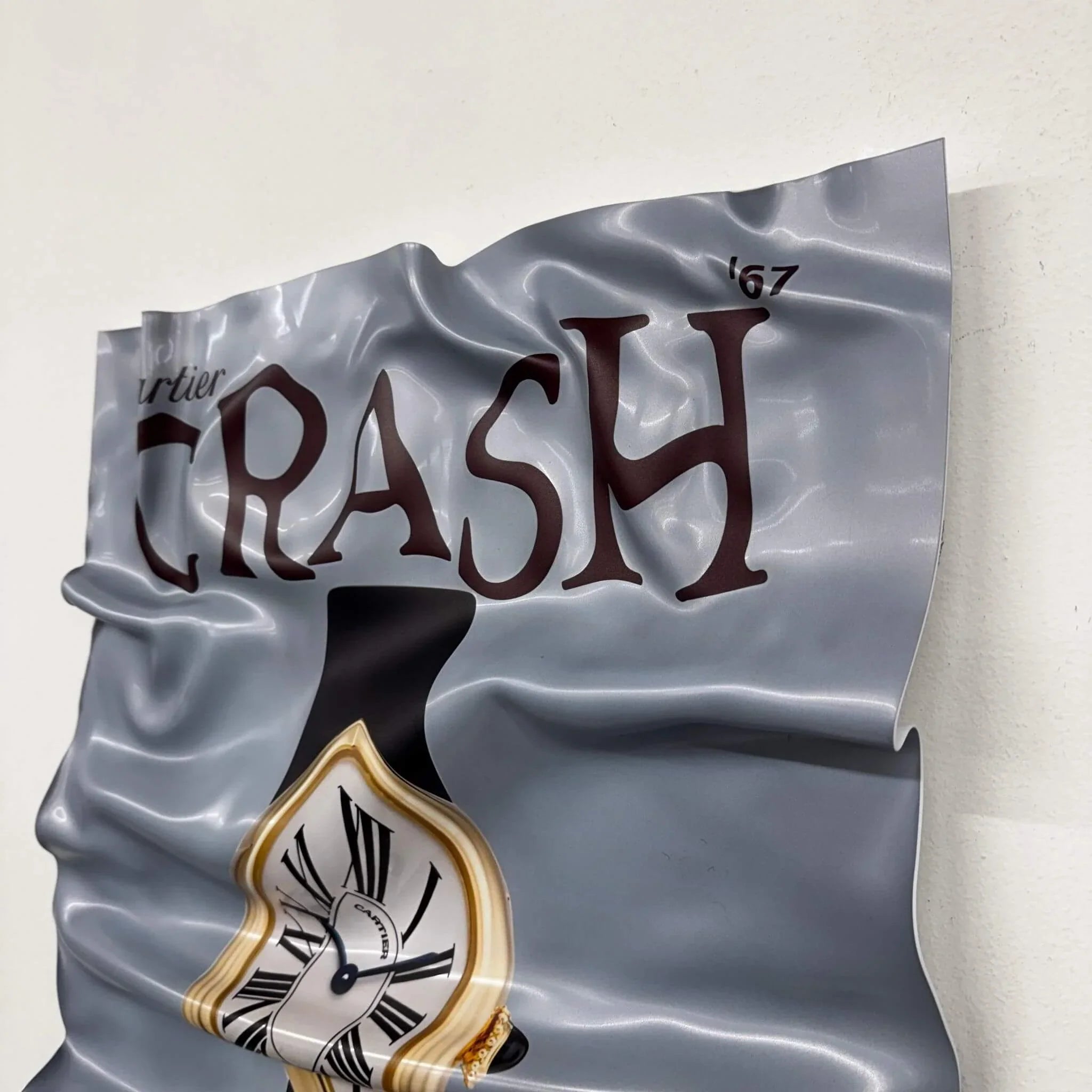 Tableau froissé – Affiche Cartier "Crash"