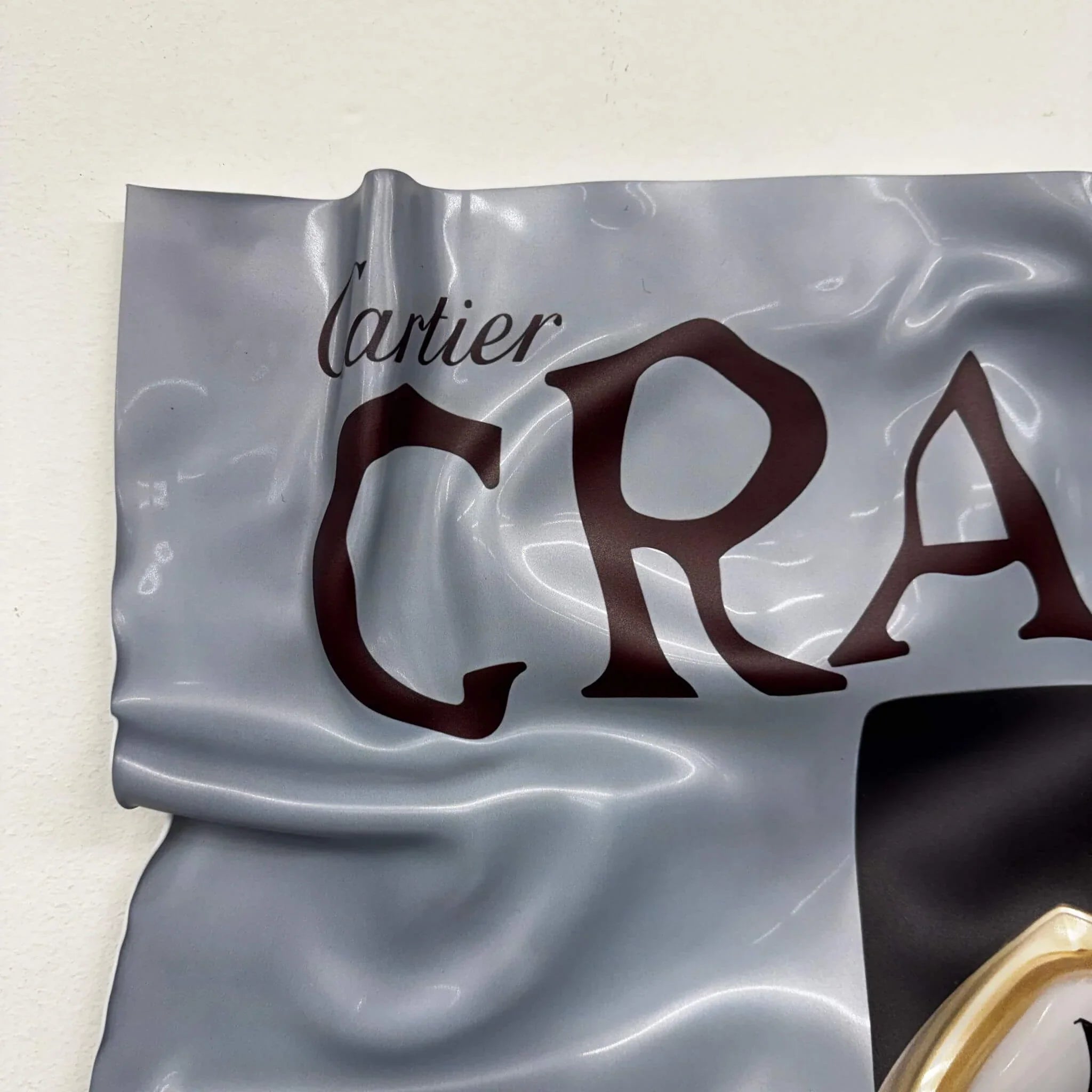 Tableau froissé – Affiche Cartier "Crash"