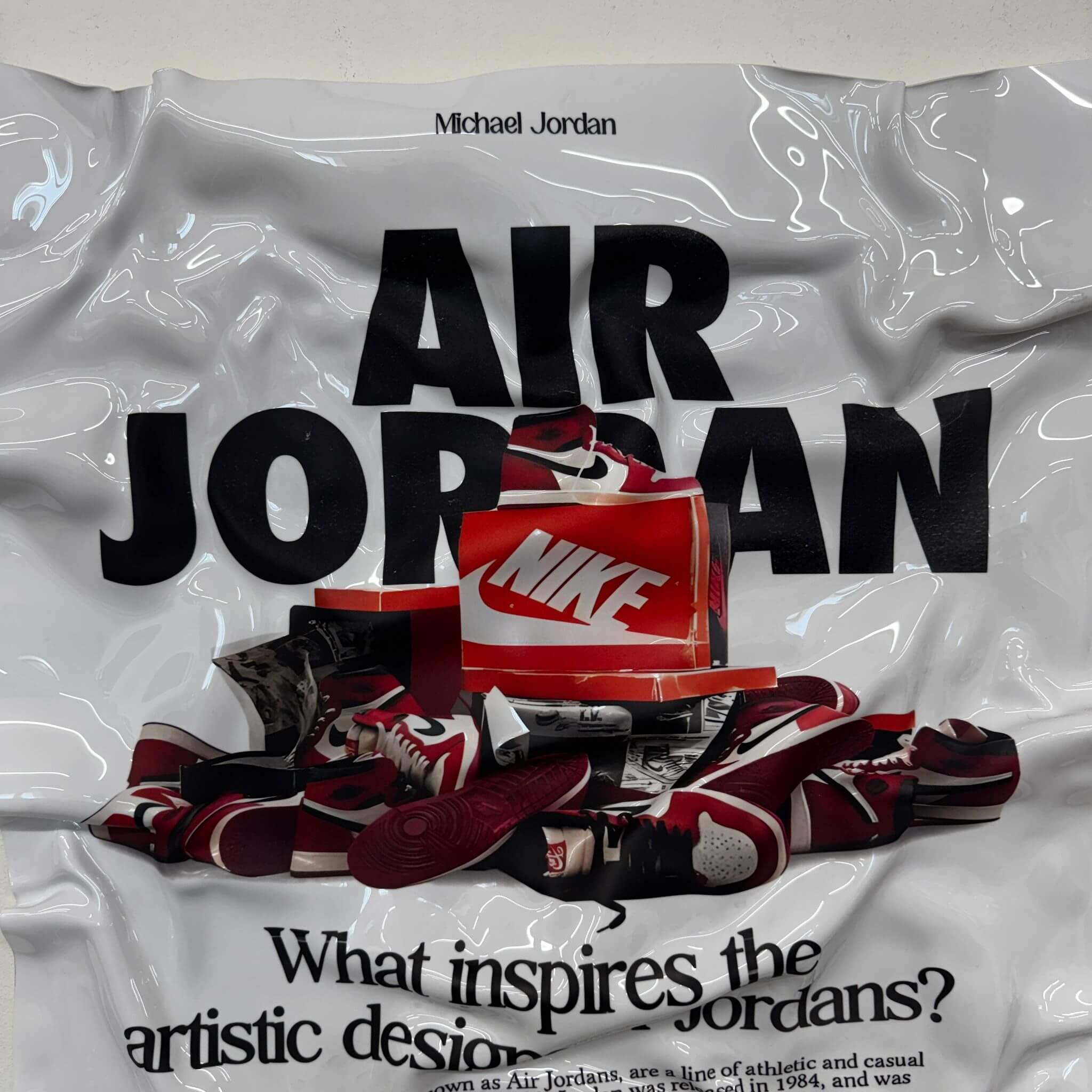 Tableau froissé – Air Jordan