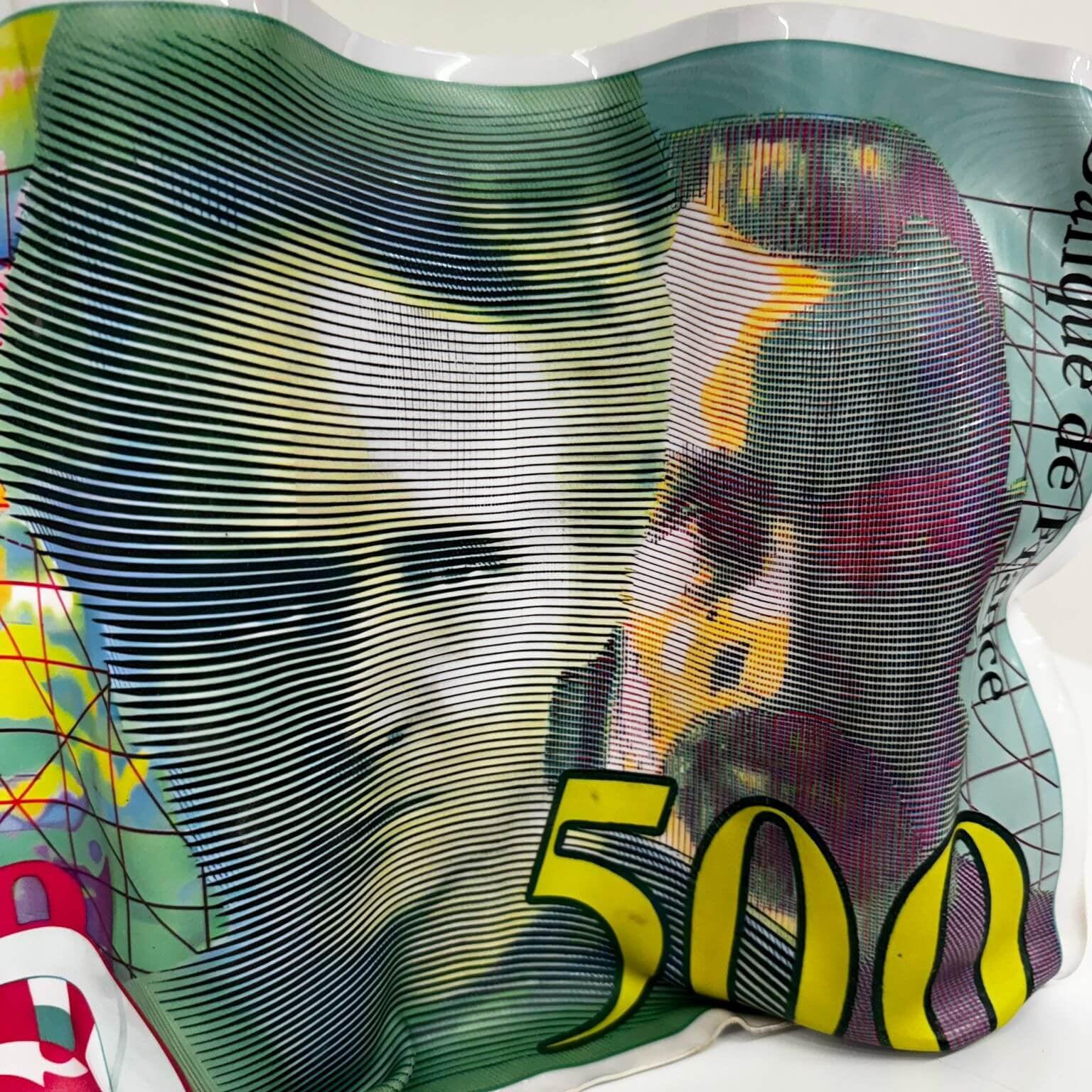 Tableau froissé – Billet 500 Francs Pierre et Marie Curie