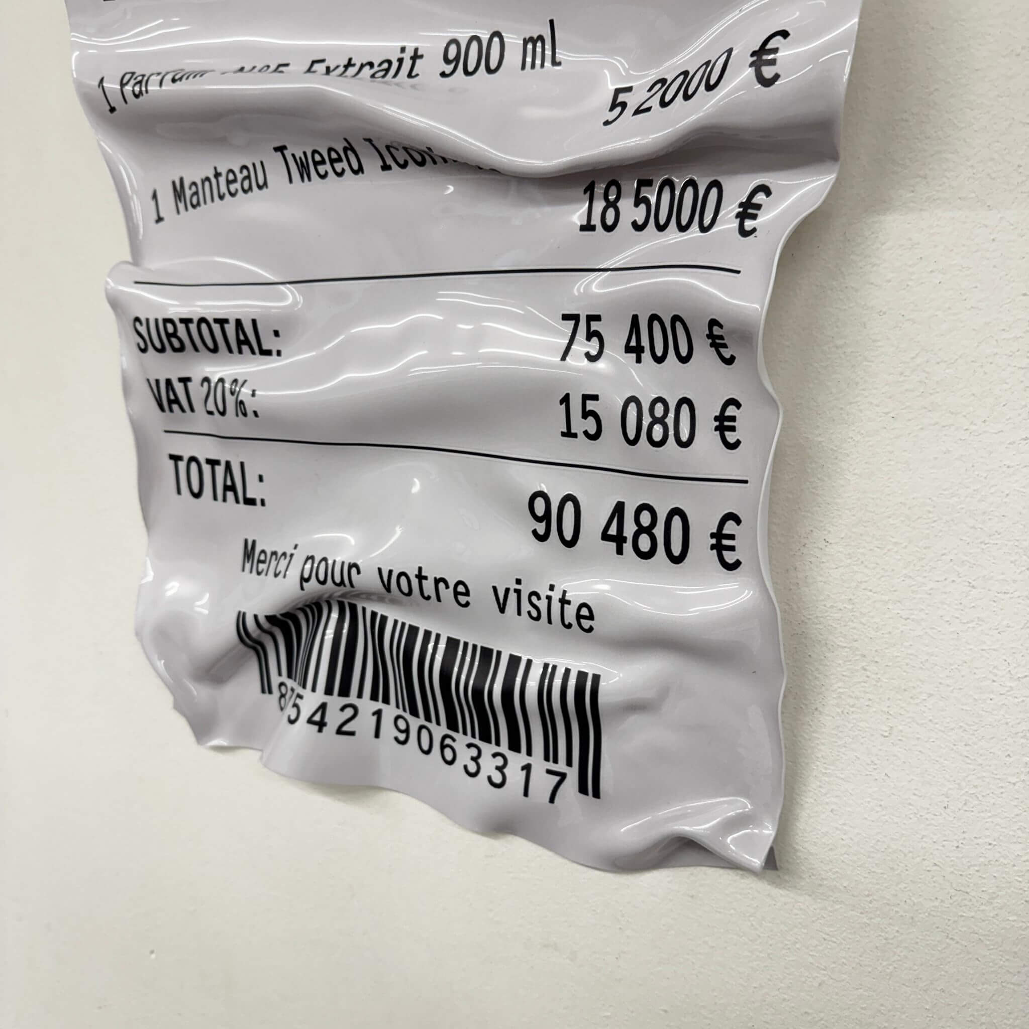 Tableau froissé – Chanel Paris