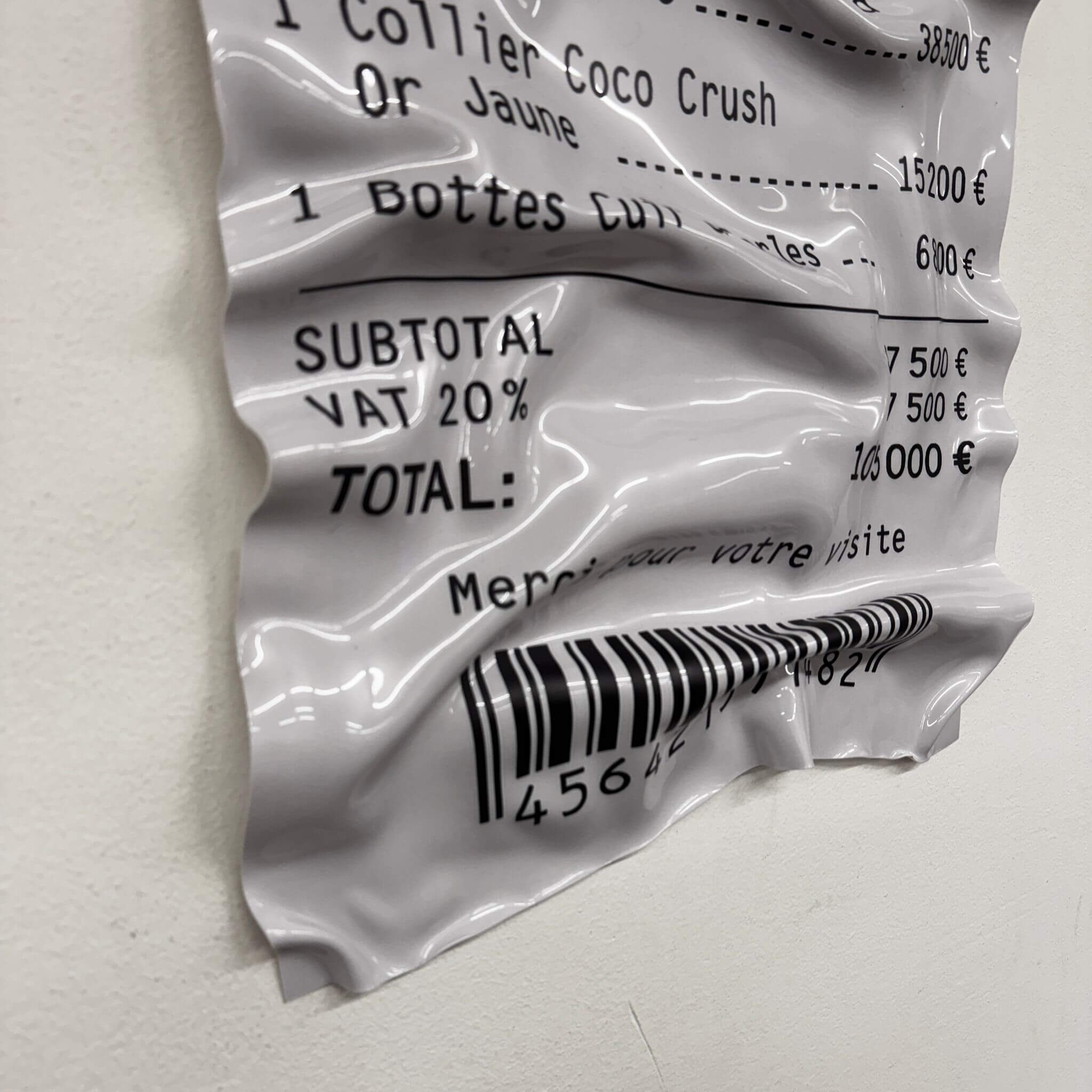 Tableau froissé – Chanel Rue Cambon