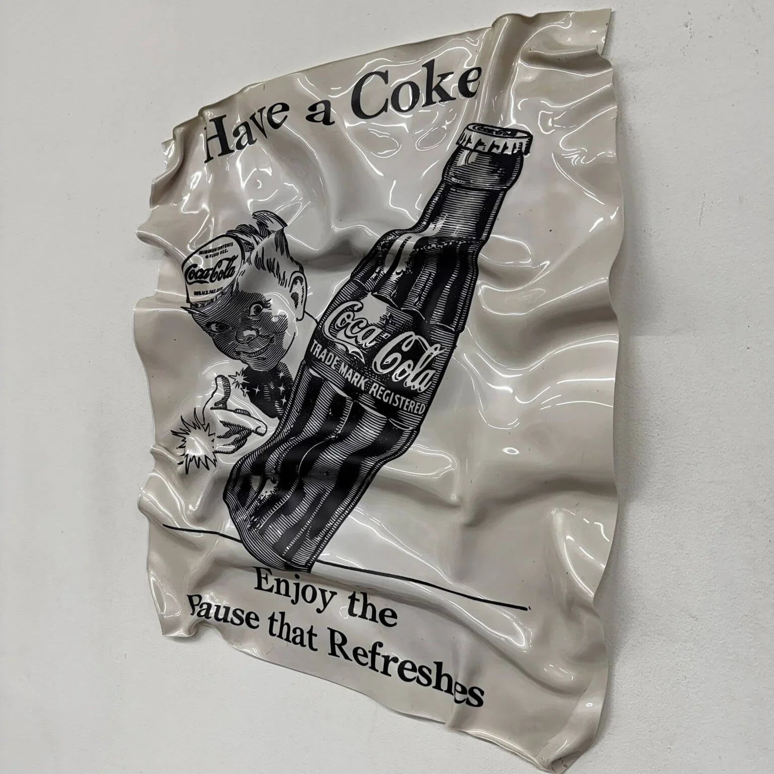 Tableau froissé – Coca-Cola Vintage