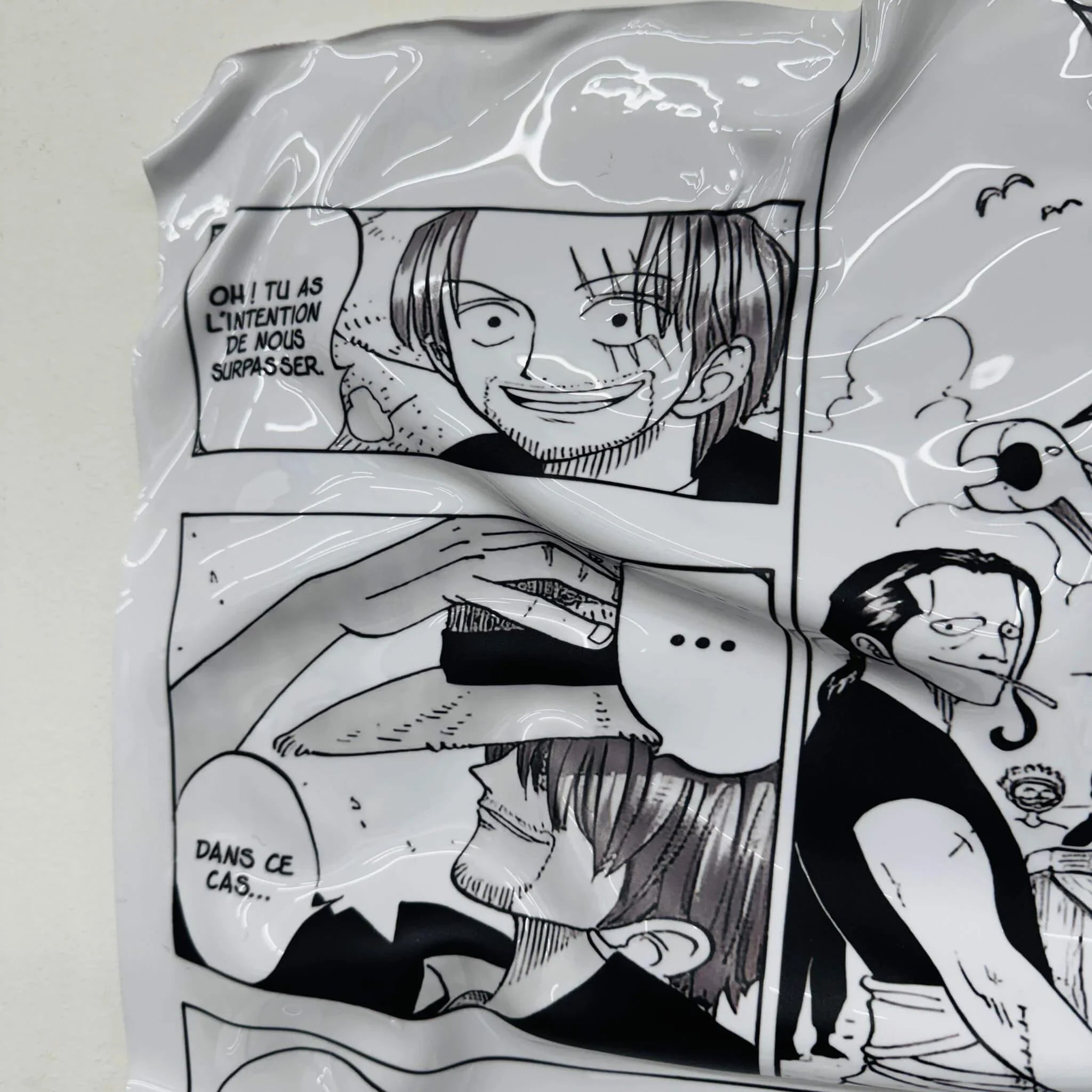 Tableau froissé – Manga One Piece "Le Chapeau Promis"