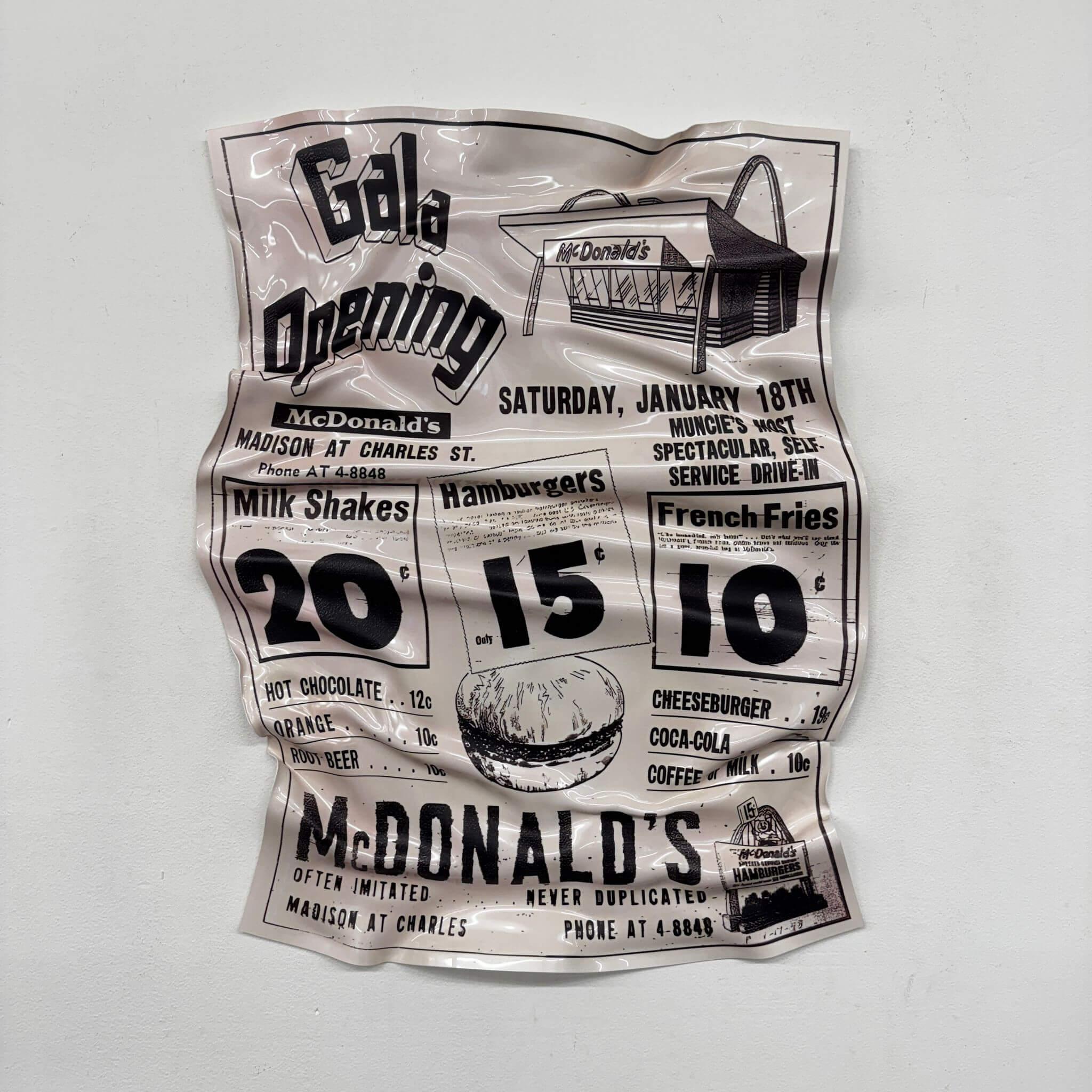 Zerknittertes Tableau – McDonald’s Galaeröffnung