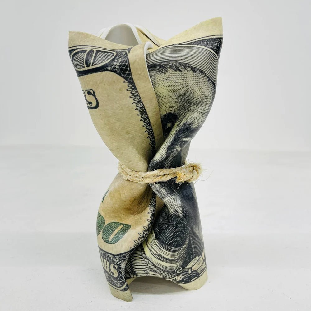 Sculpture froissé - 100$ Dollar - Luxartis